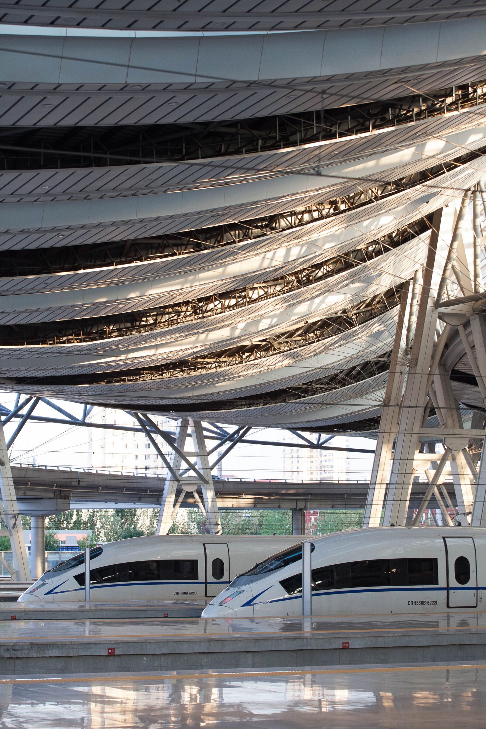 Canon EF 70-200mm F4L USM sample photo. High-speed railway, crh, hexie photography