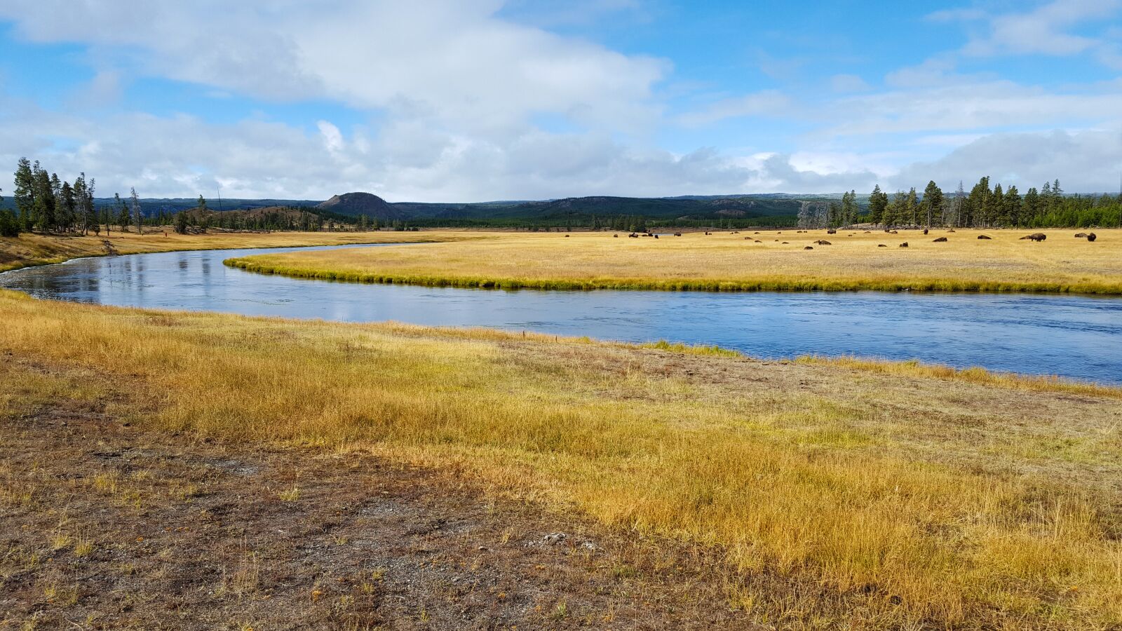 Samsung Galaxy S6 sample photo. Grassland, prairie, river photography
