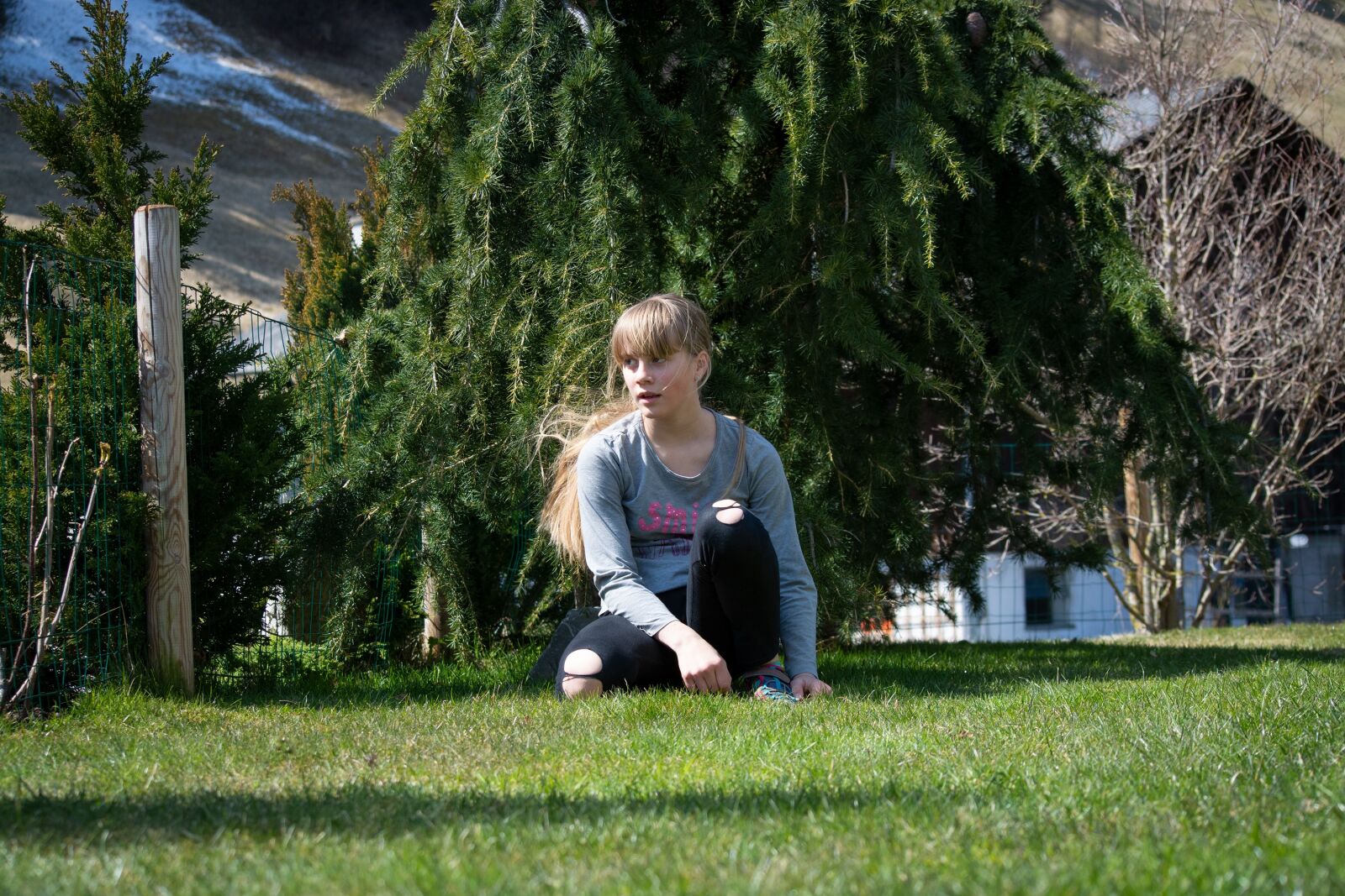 Nikon D7100 sample photo. Girl, child, garden photography