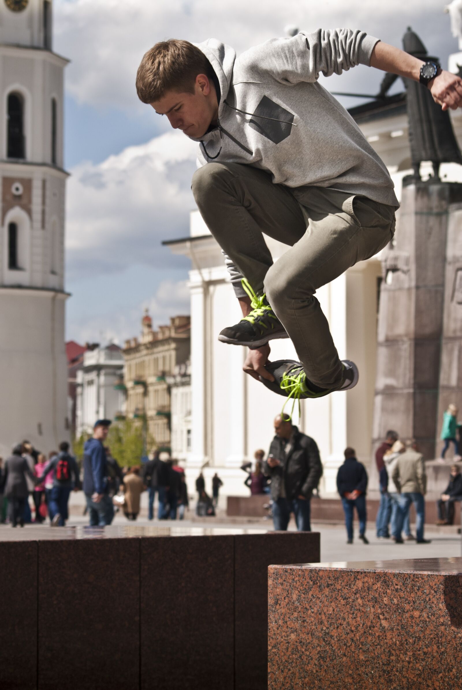 Nikon D60 sample photo. Jump, parkour, sport photography