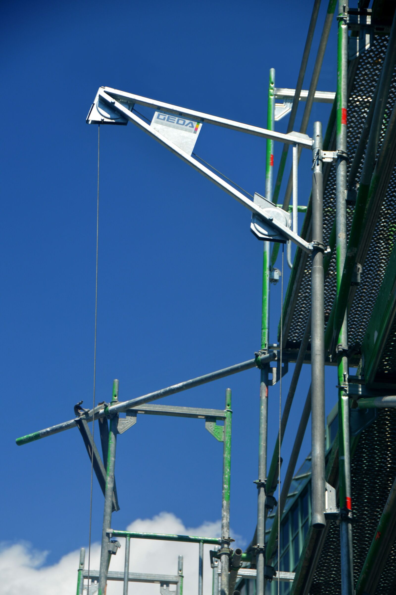 Nikon D3200 sample photo. Scaffolding, site, building construction photography