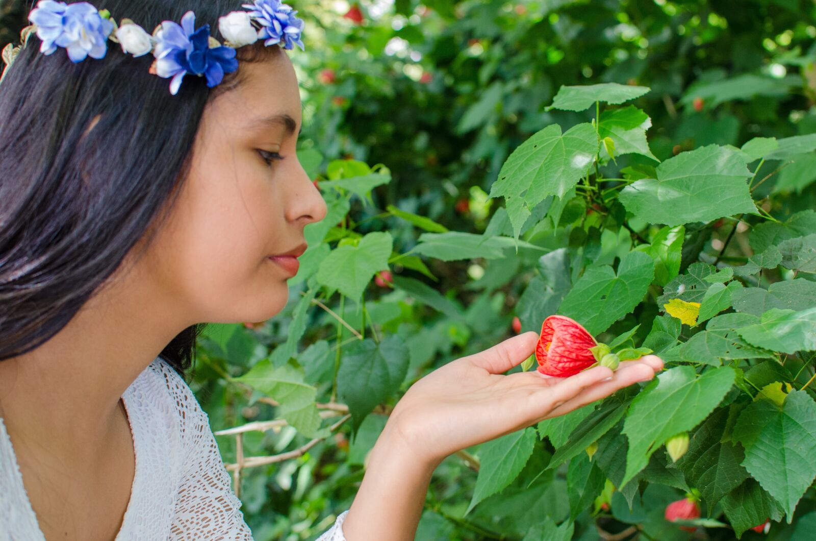 Nikon D7000 sample photo. Nature, girl, flower photography