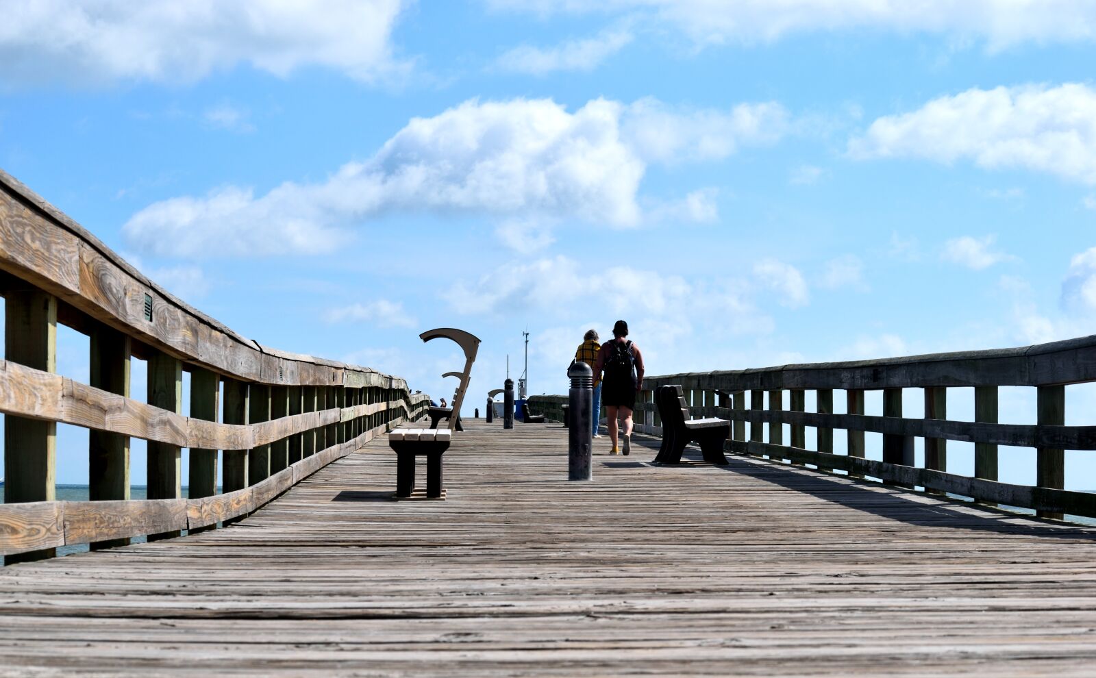 Nikon D3300 sample photo. Fishing pier, people, sky photography