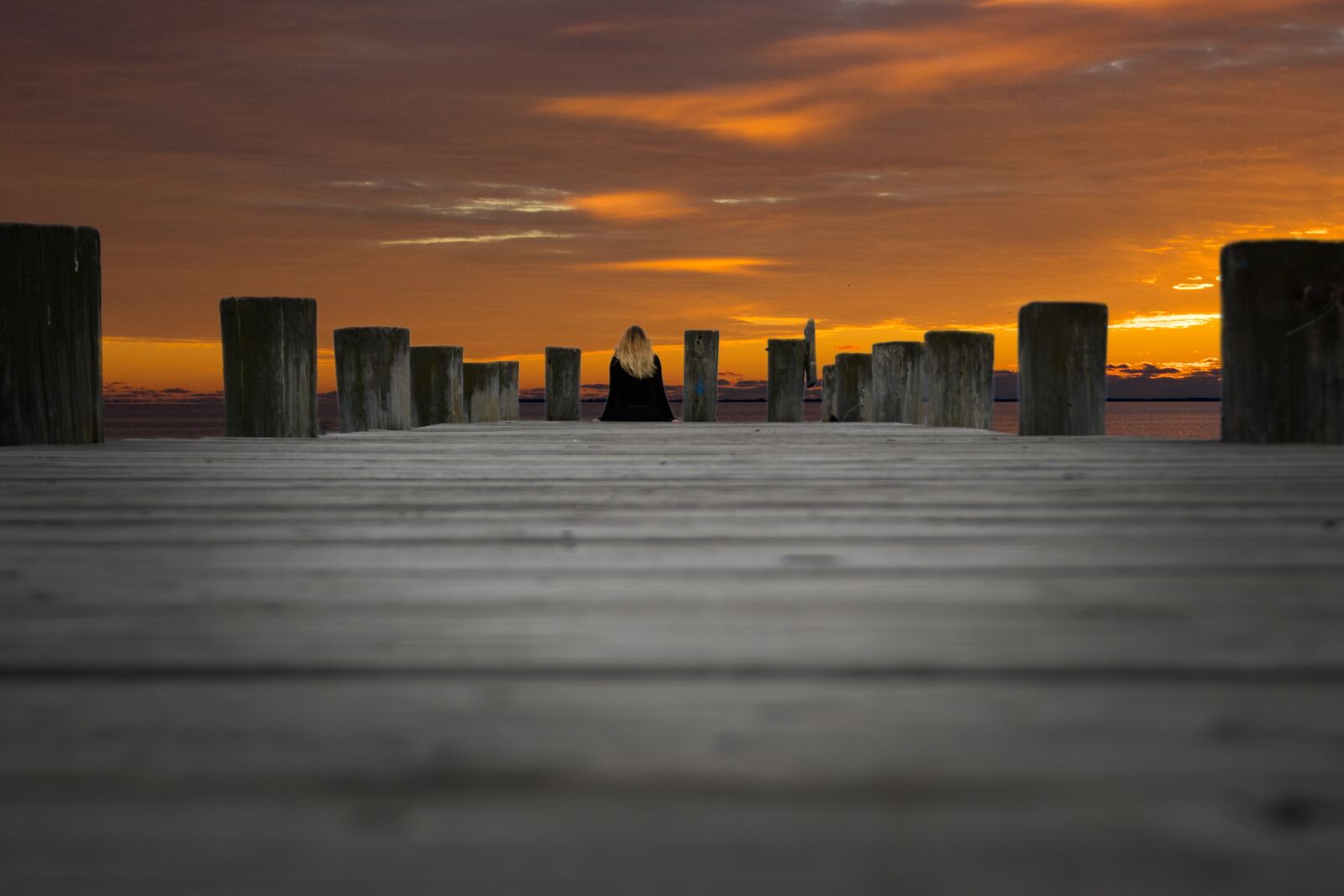 Nikon D5500 sample photo. Dock, sunset, pier photography