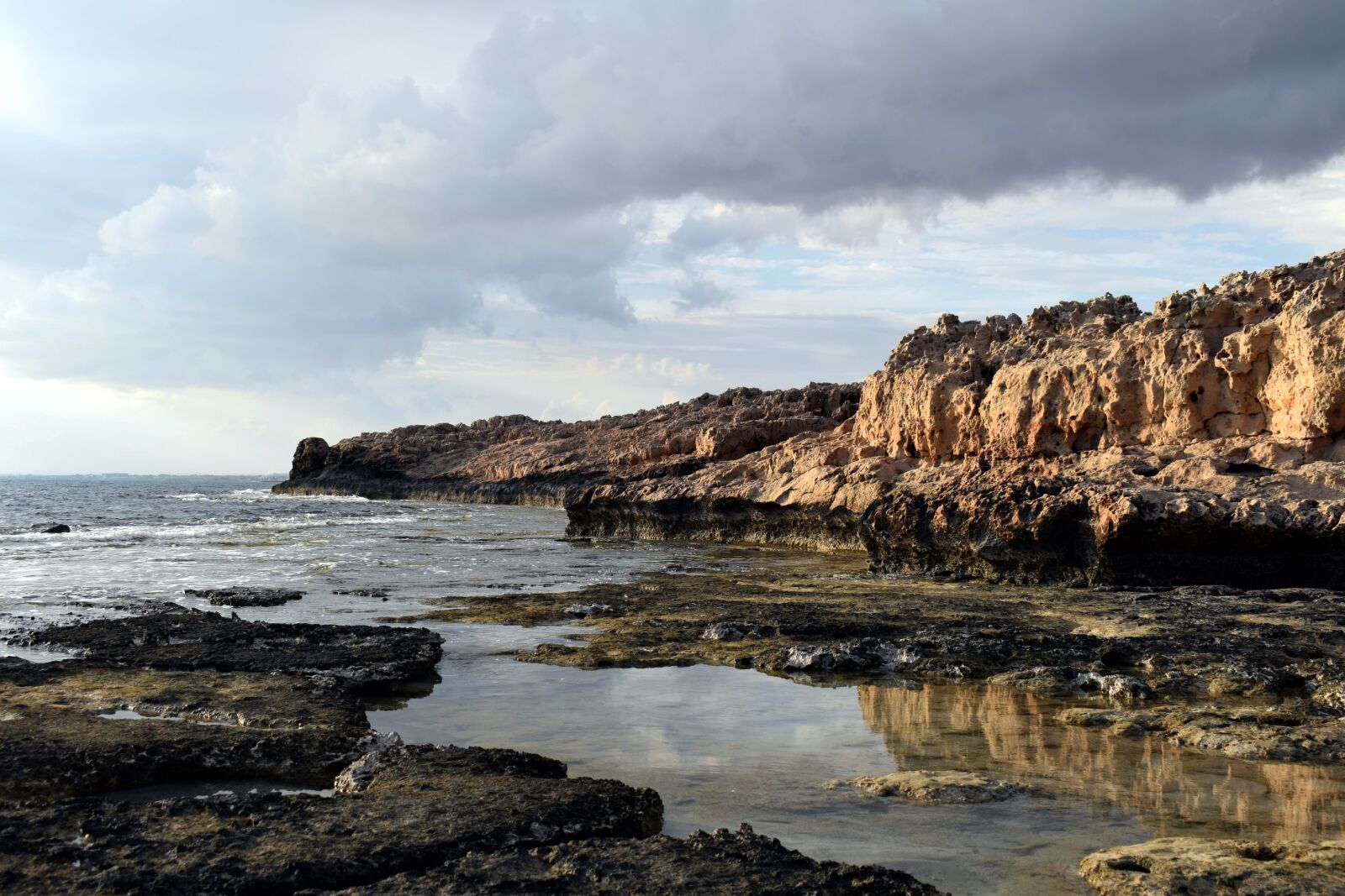 Nikon D3300 sample photo. Rocky coast, sea, sky photography
