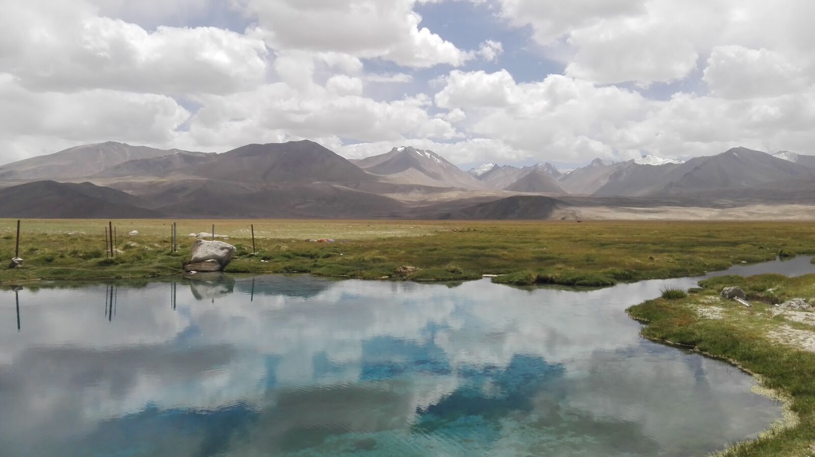 HUAWEI P8 Lite sample photo. Tajikistan, mountains, clouds photography
