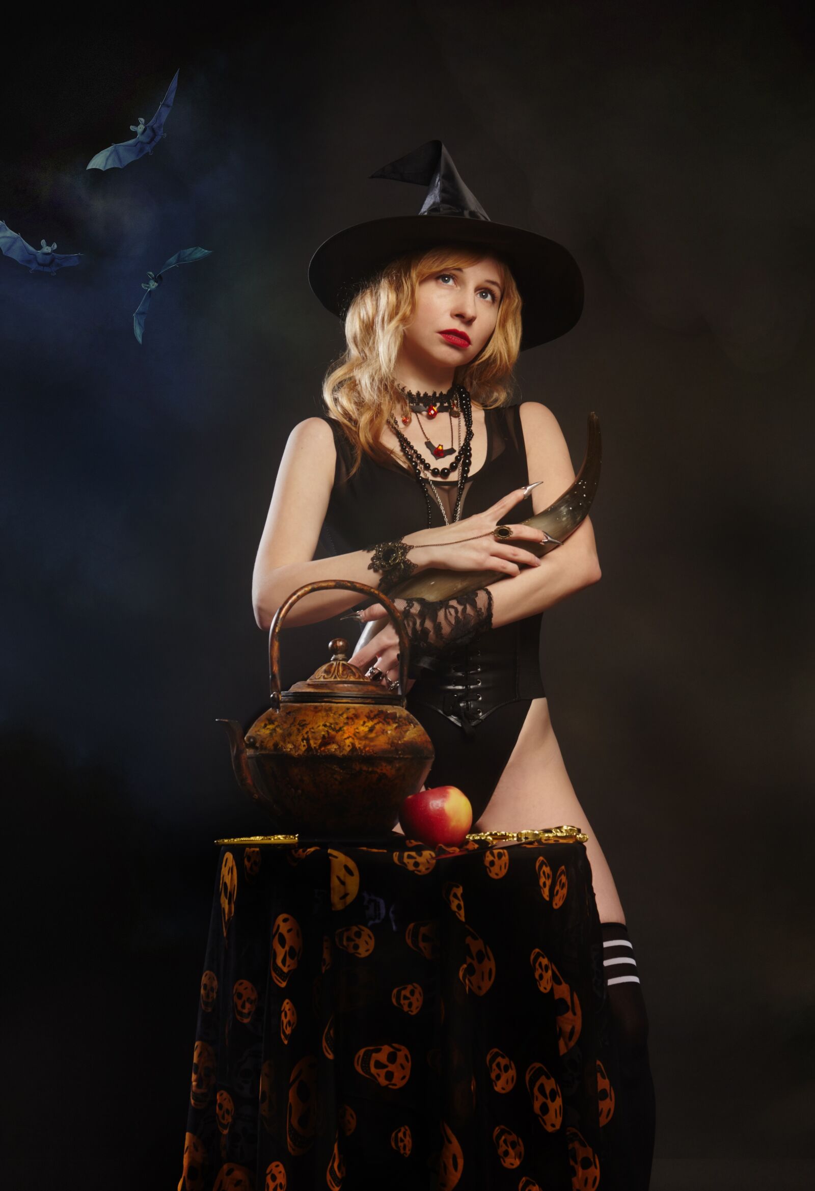 Canon EOS 5D Mark II sample photo. Witch, magic, halloween photography