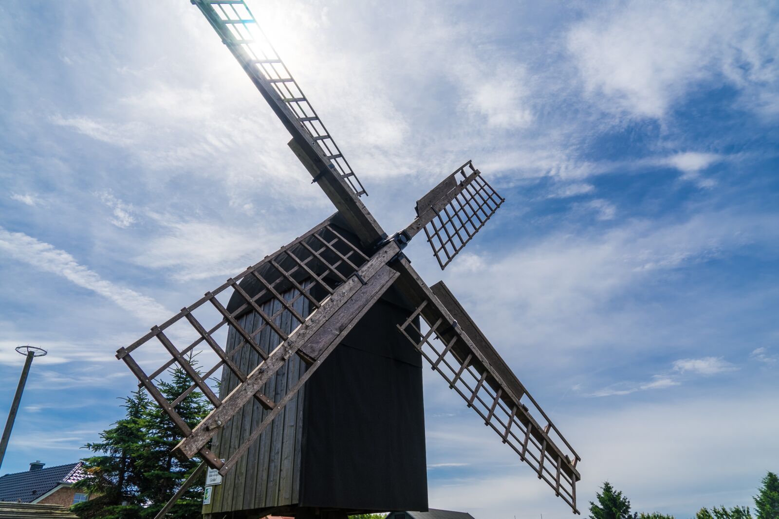 Sony a7 + Sony FE 24-240mm F3.5-6.3 OSS sample photo. Windmill, old, wood photography