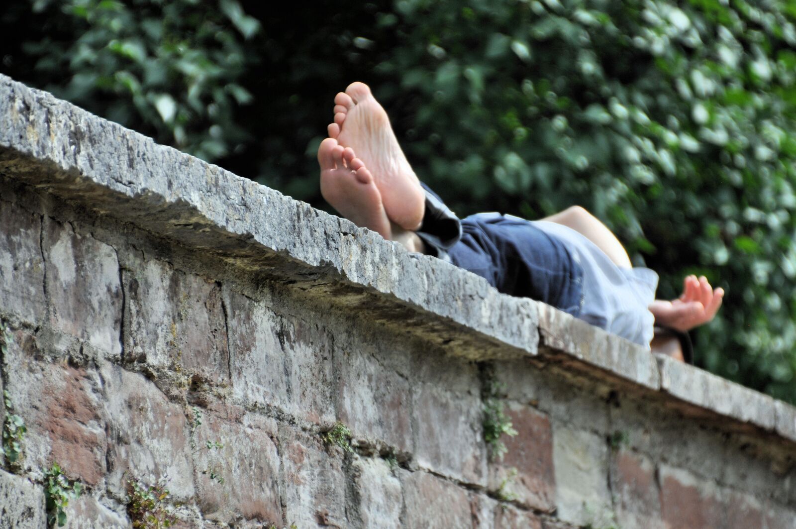 Nikon D5000 sample photo. Relax, wall, rest photography