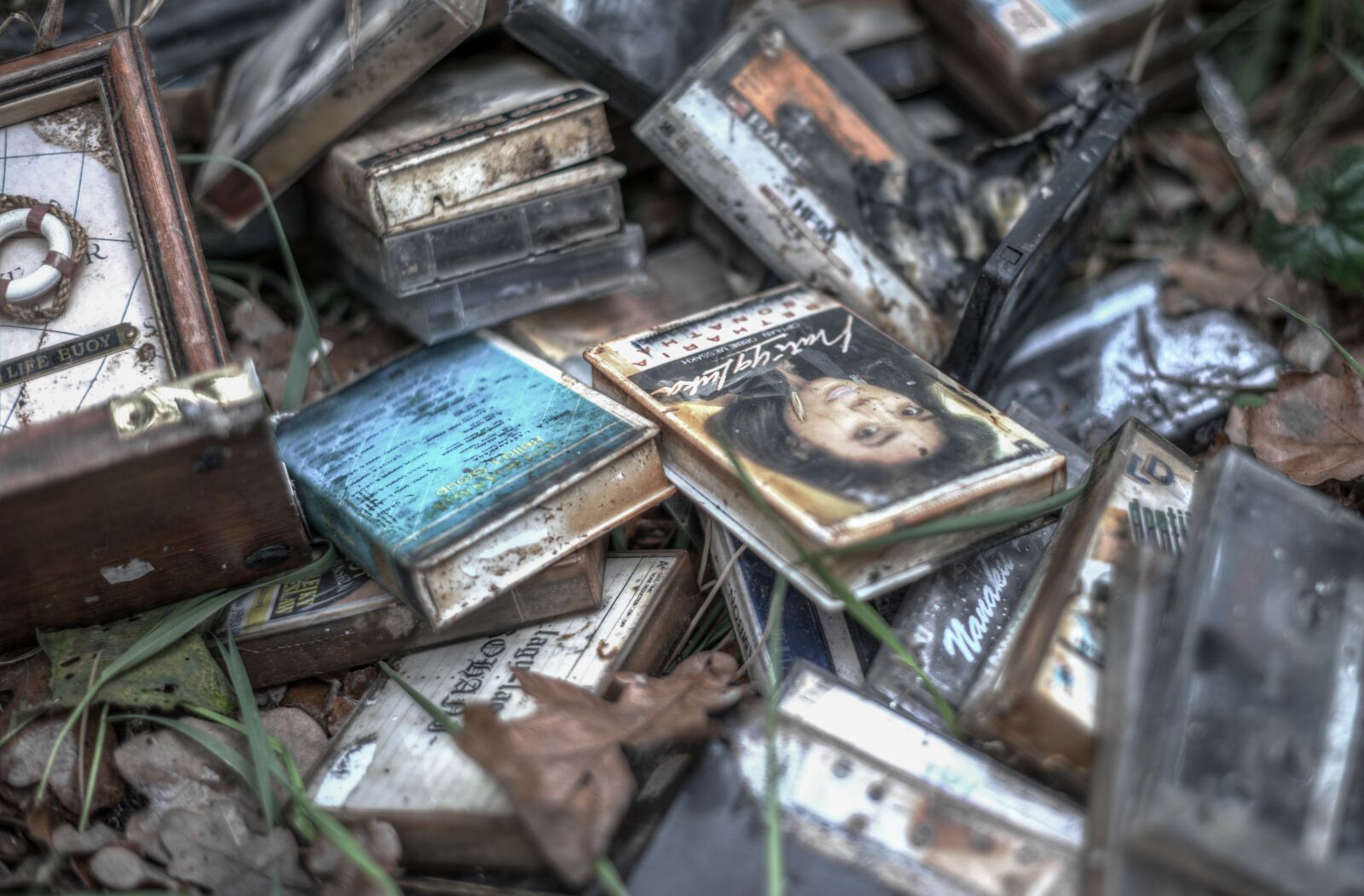Nikon D600 sample photo. Abandoned, tapes, hdr photography