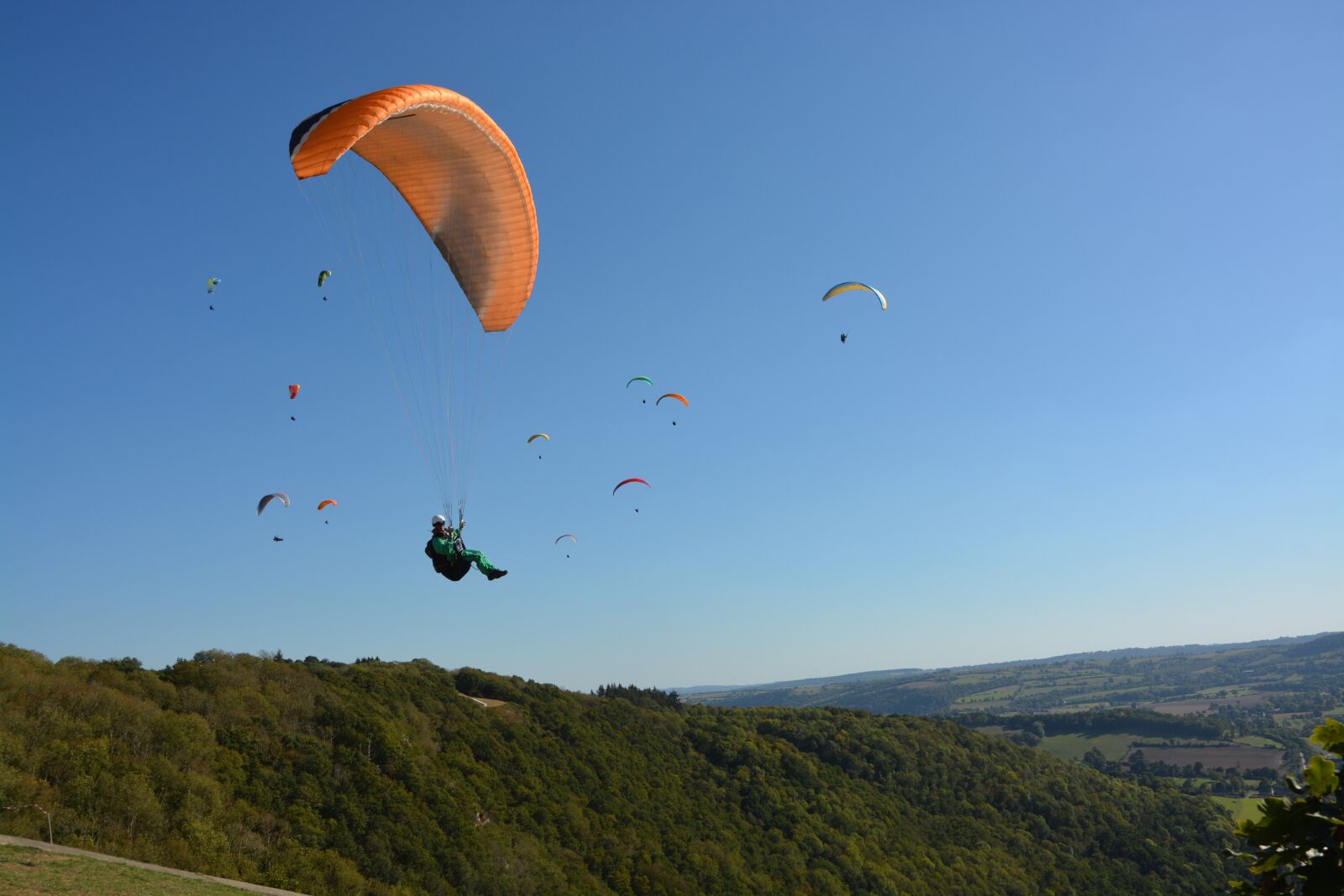 Nikon D5200 sample photo. Panoramic views, paragliding, paragliders photography