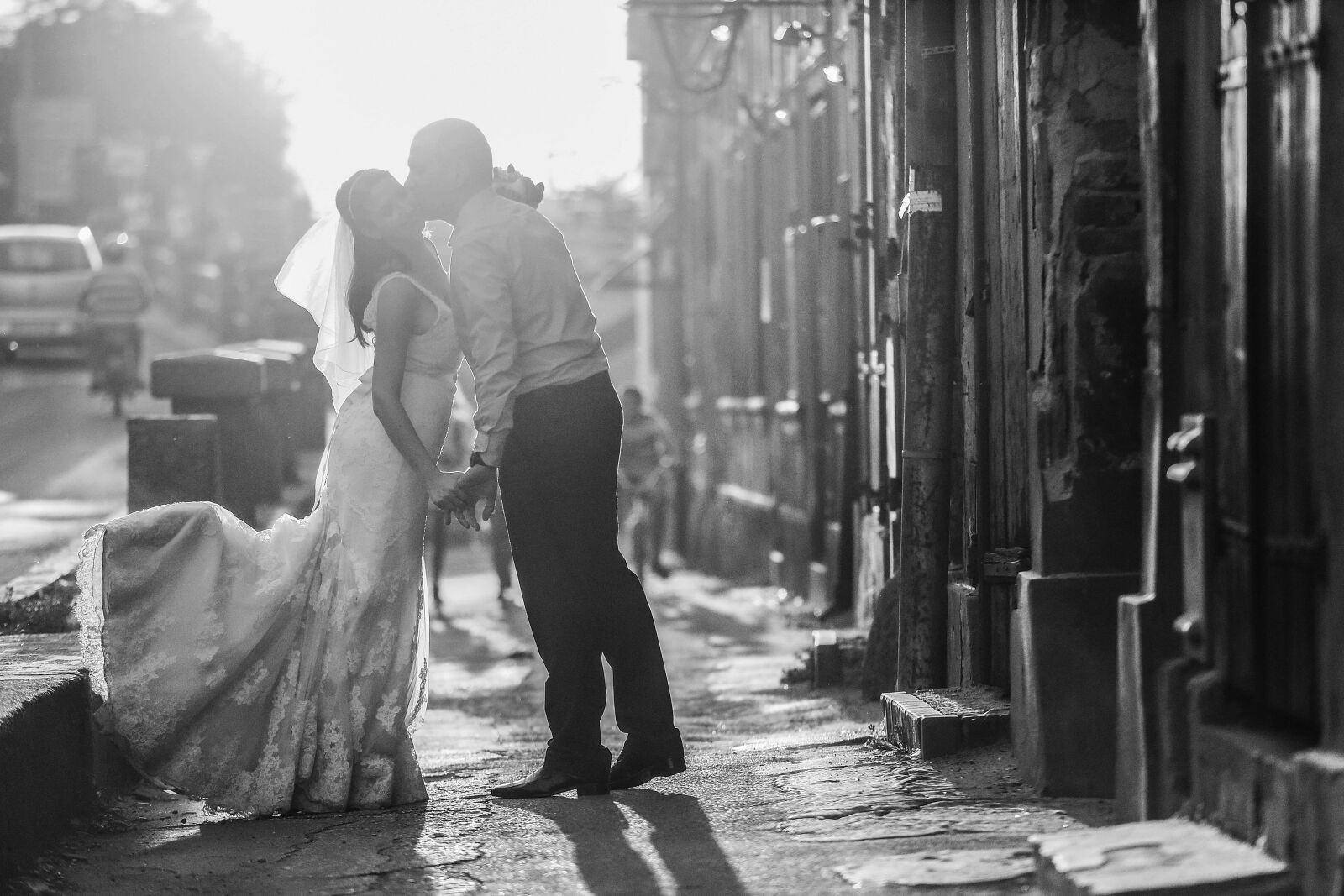 Canon EOS 5D Mark III sample photo. Sunshine, love, bride, groom photography
