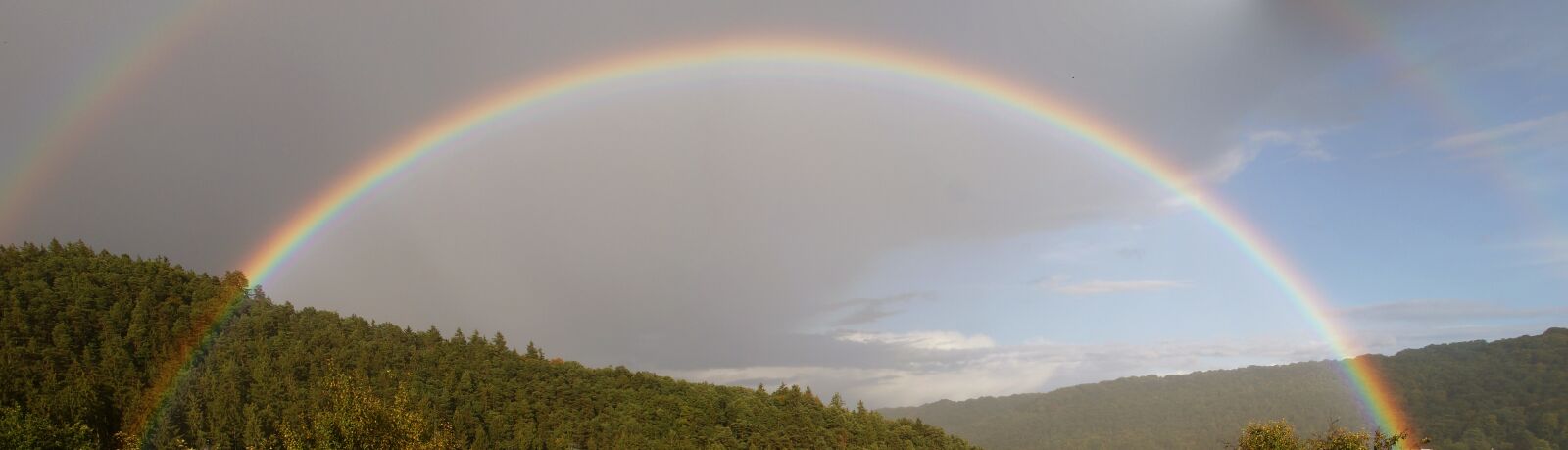 Sony SLT-A57 sample photo. Rainbow, sky, rain photography