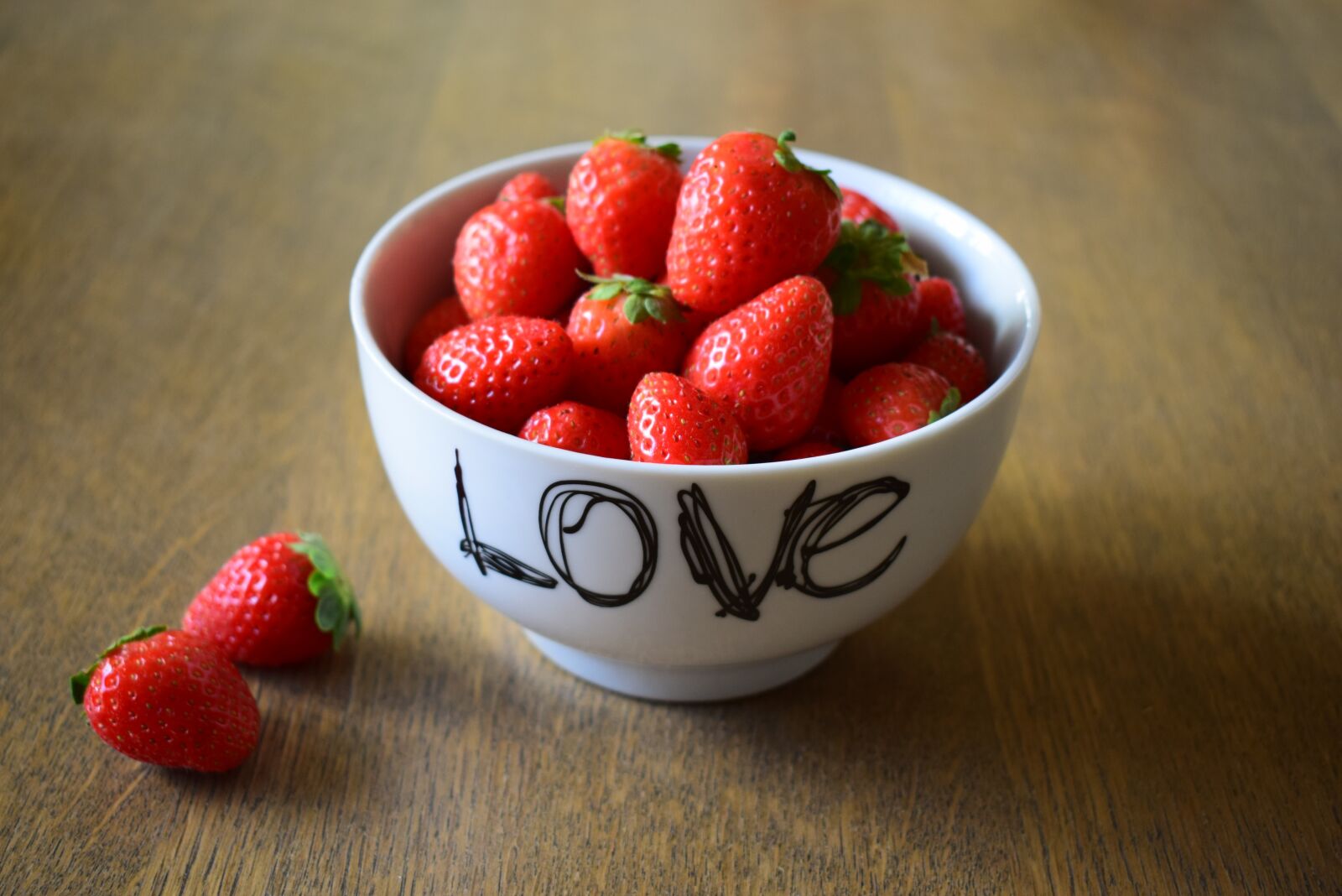 Nikon D5300 sample photo. Strawberries, love, my love photography