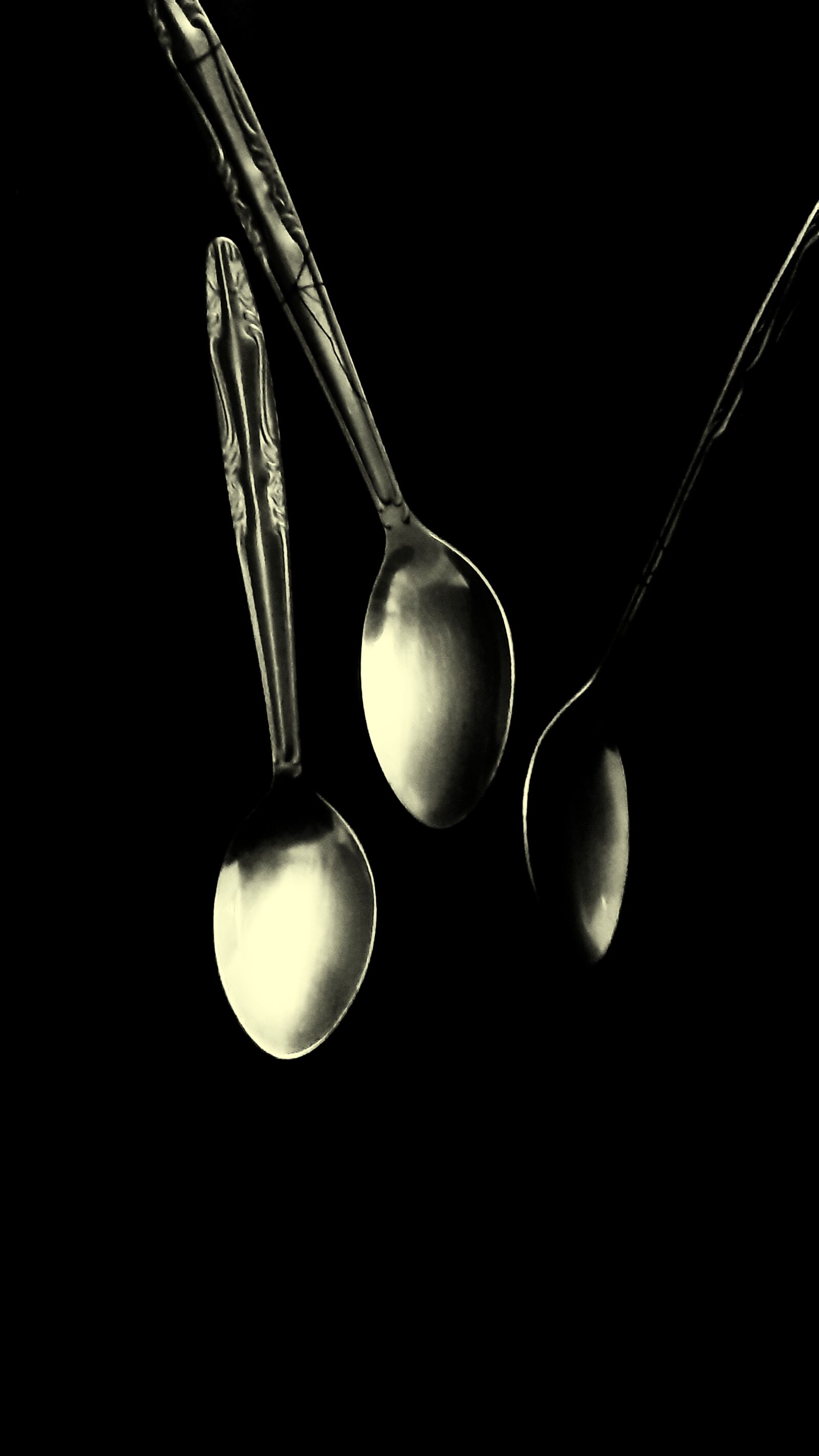 Samsung Galaxy A50 sample photo. Spoon, abstract, dark photography