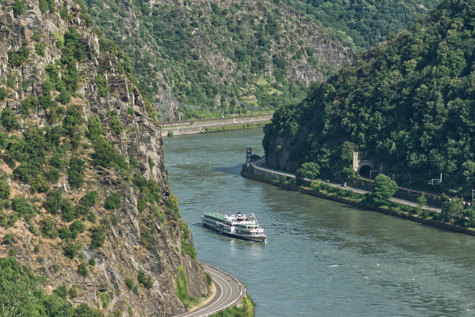 Nikon D5300 sample photo. Loreley, ship, rhine photography