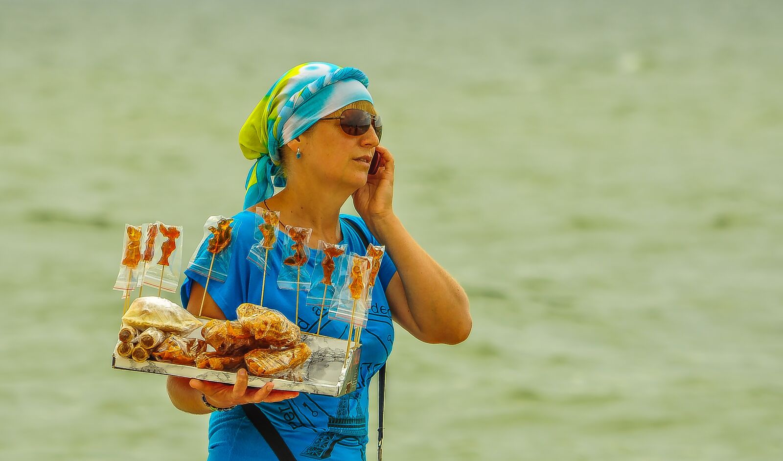 Nikon D90 sample photo. Sea, beach, the seller photography
