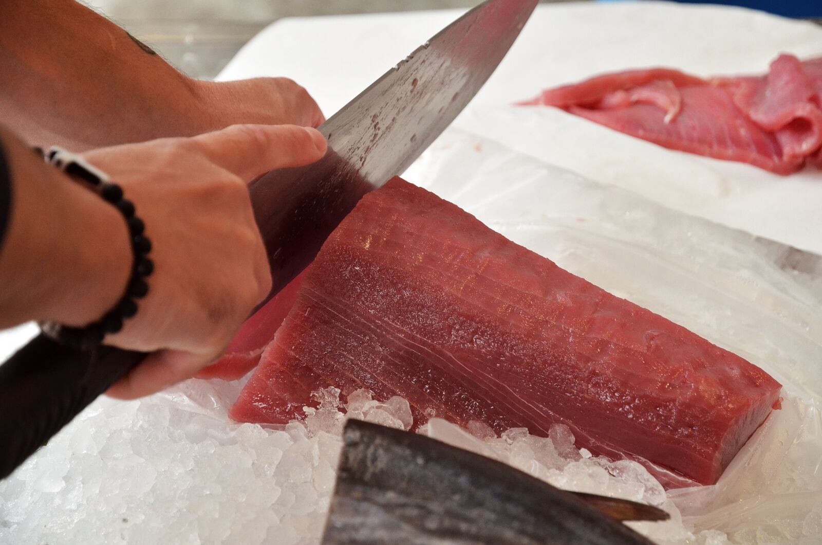 Nikon D7000 sample photo. Tuna, fish market, fish photography