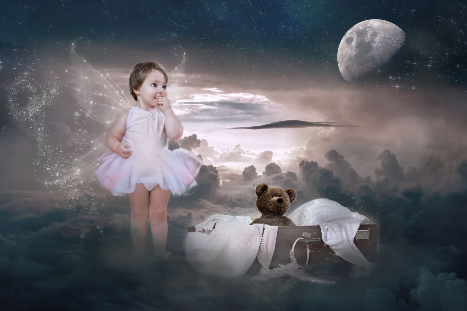 Canon EOS 6D + Canon EF 24-105mm F4L IS USM sample photo. People, moon, fantasy photography