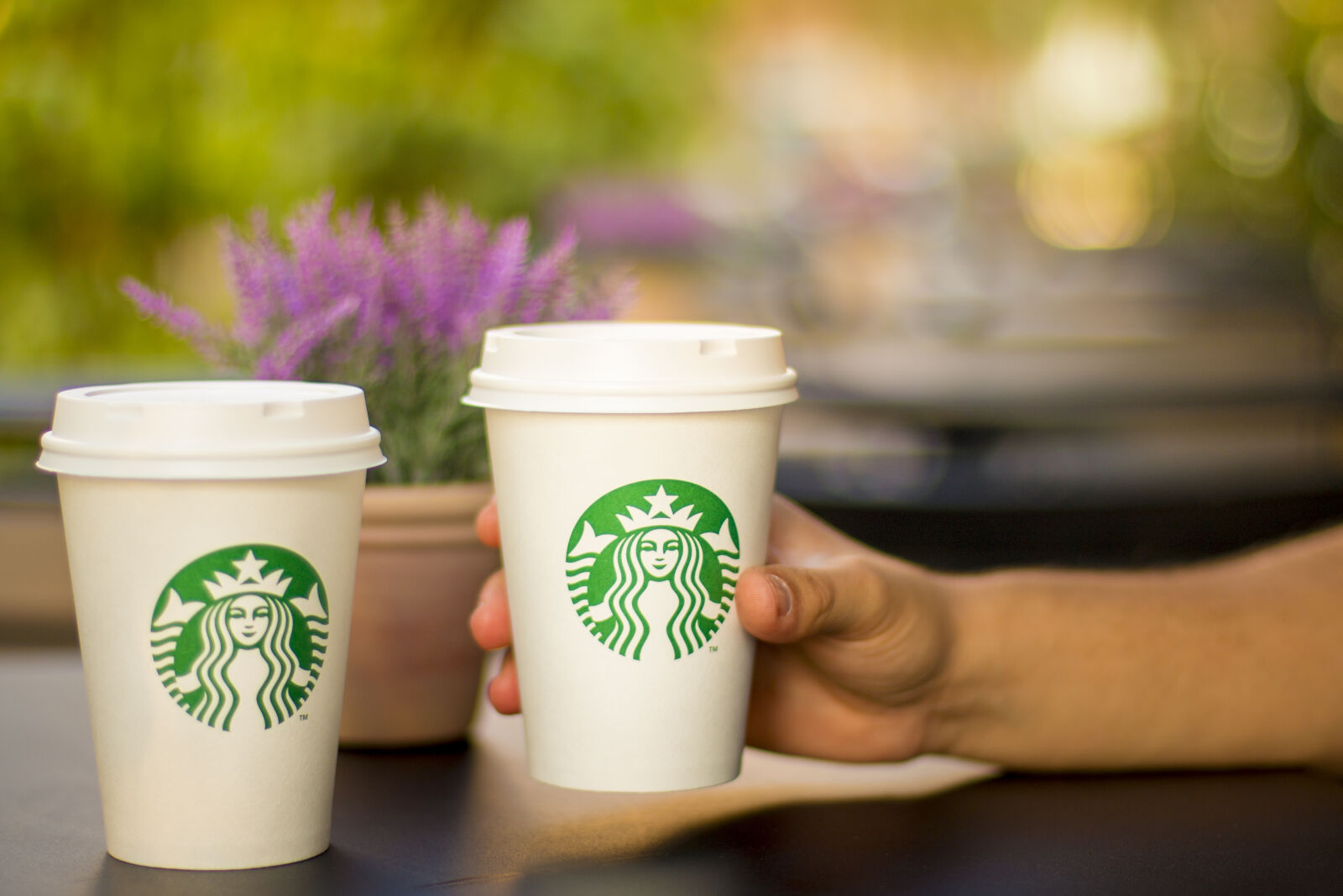 Canon EOS 70D + Canon EF 50mm F1.4 USM sample photo. Coffee, bokeh, lifestyle, starbucks photography