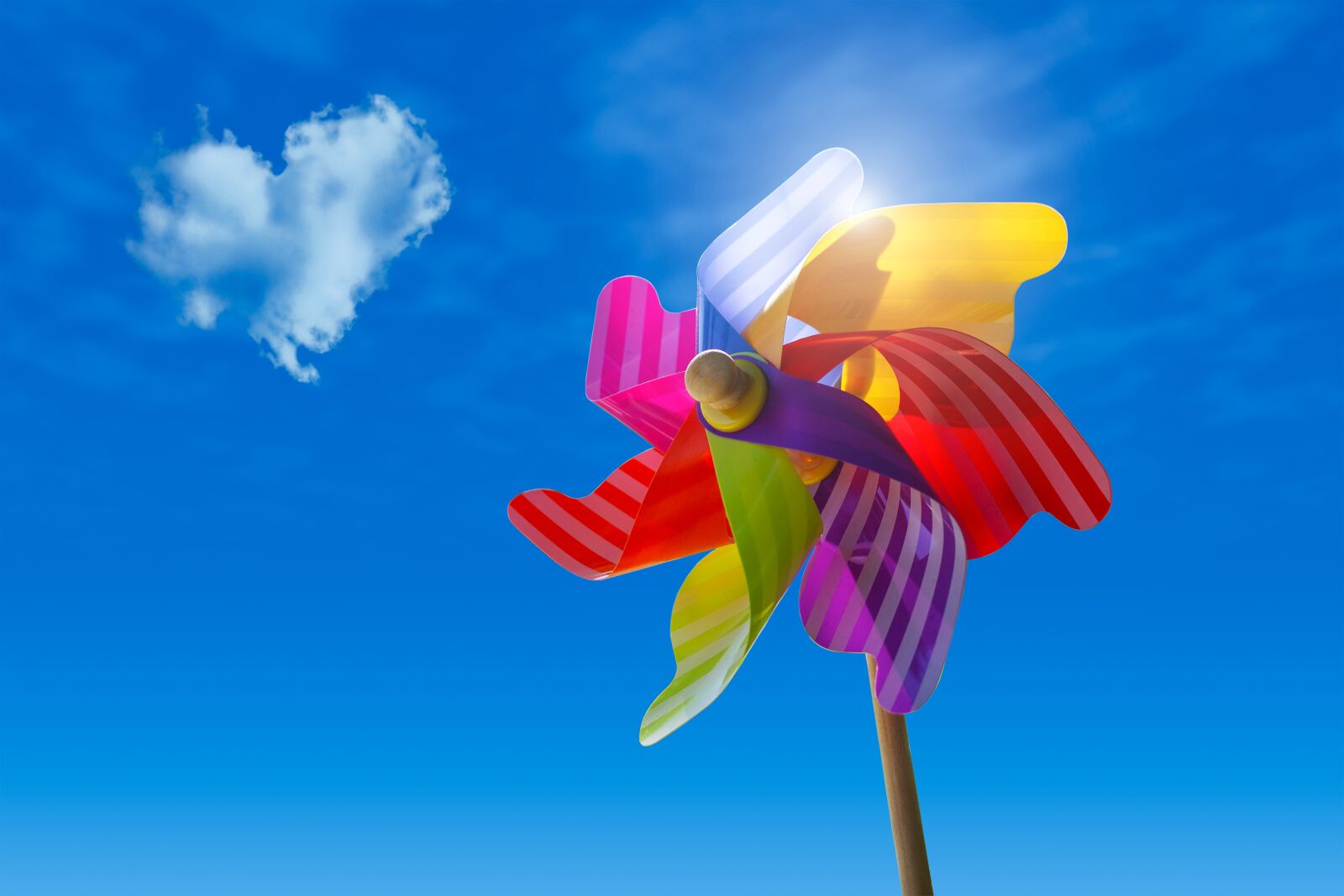 Canon EOS 7D sample photo. Pinwheel, sky, clouds photography