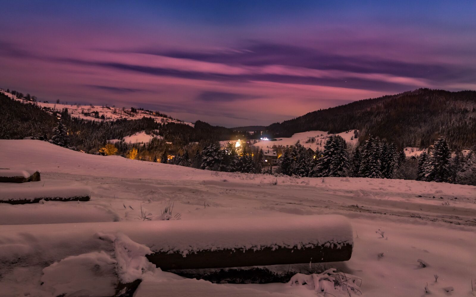 Canon EOS 700D (EOS Rebel T5i / EOS Kiss X7i) sample photo. Mountains, winter, night photography