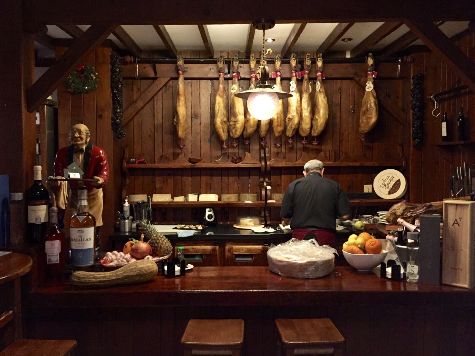 Apple iPhone 6 sample photo. Spain, restaurant, ham photography