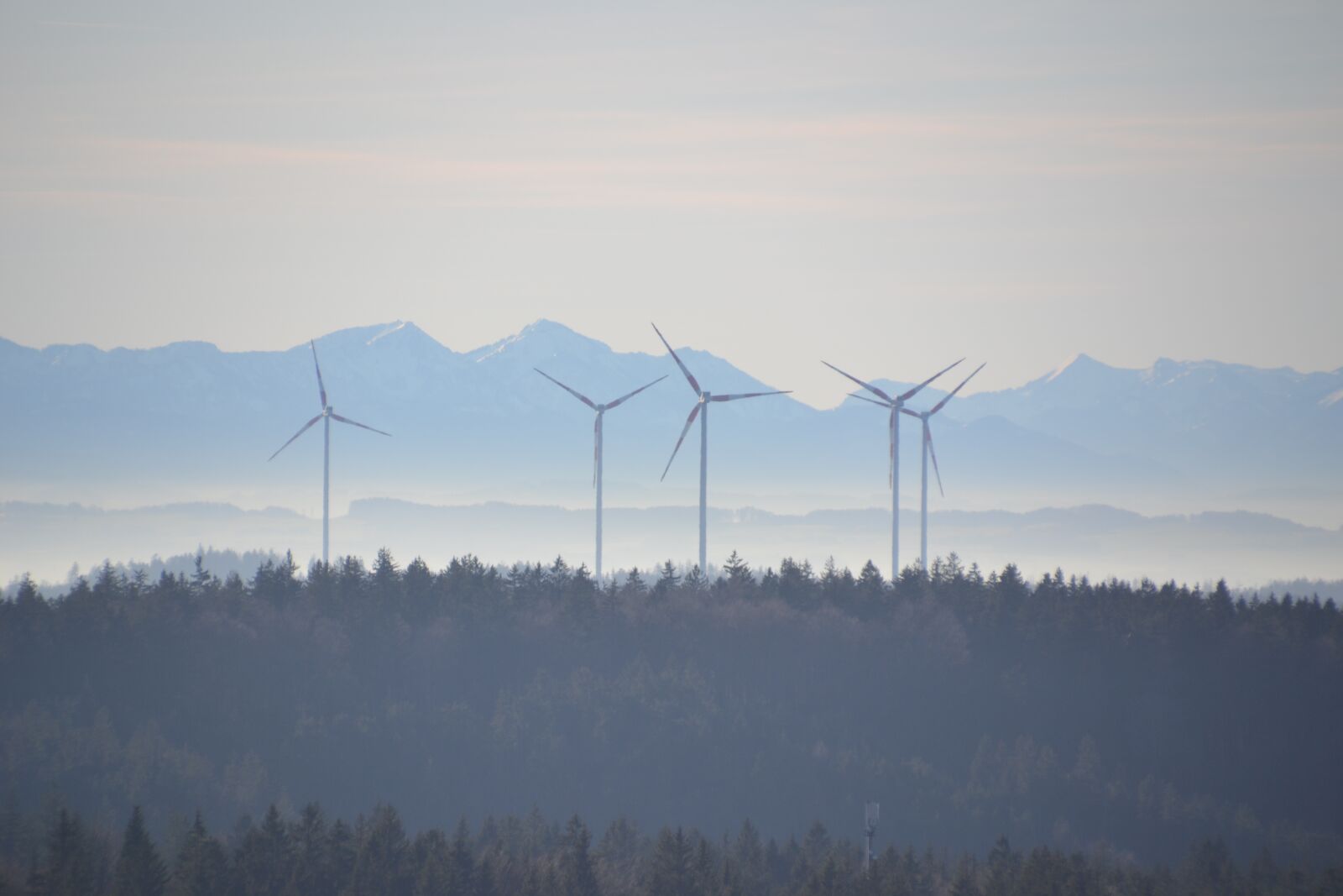 Nikon D3100 sample photo. Pinwheel, wind energy, wind photography
