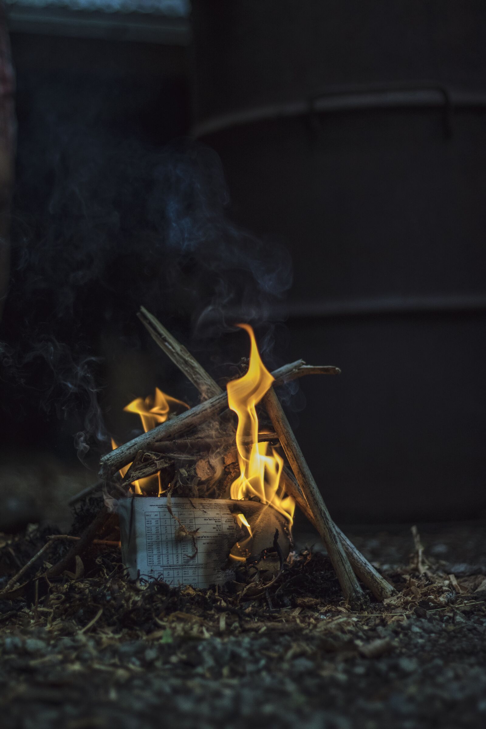 Canon EOS 750D (EOS Rebel T6i / EOS Kiss X8i) + Canon EF 50mm F1.8 STM sample photo. Fire, winter, fireplace photography