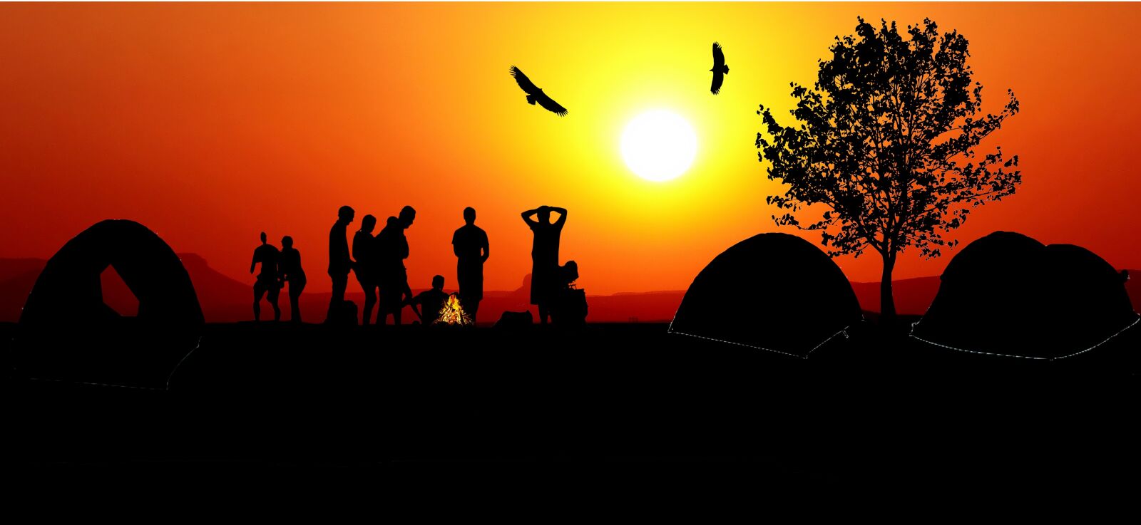 Panasonic Lumix DMC-FZ200 sample photo. Sunset, camping, tent photography