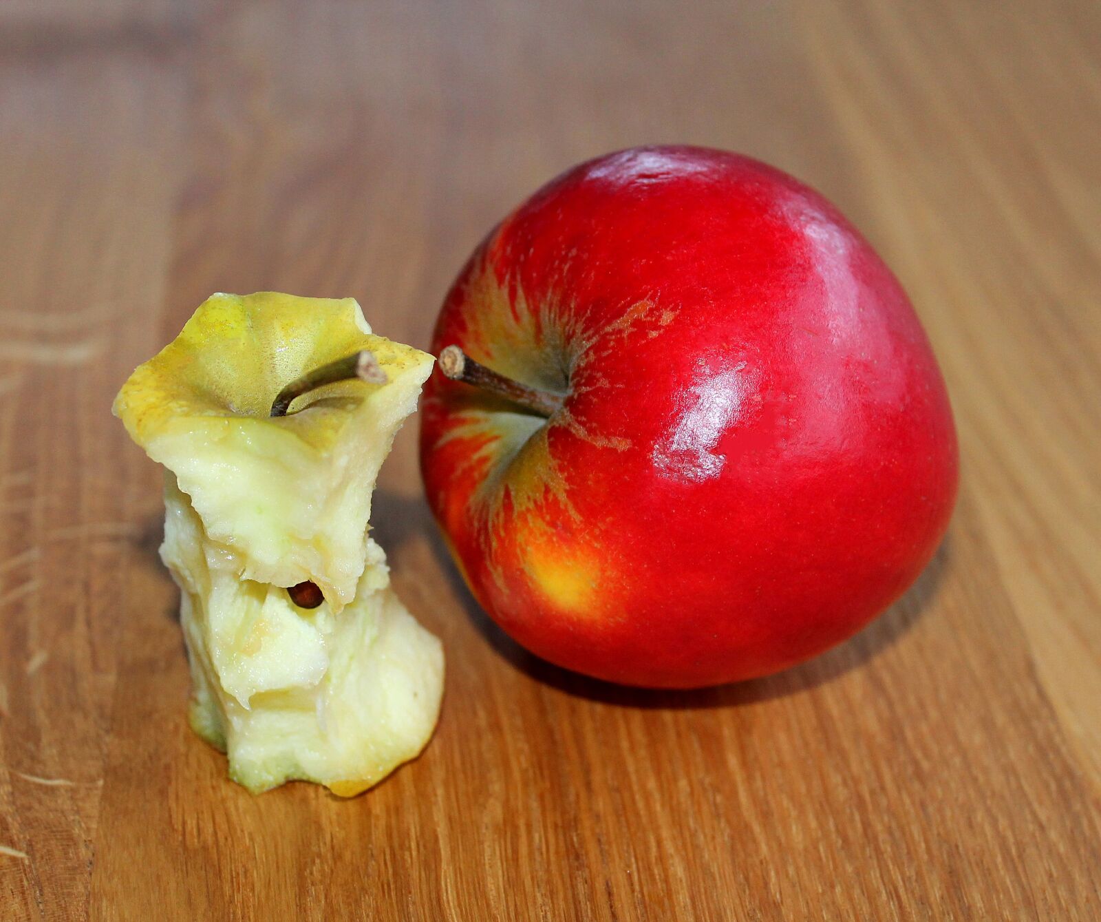 Canon EOS 1100D (EOS Rebel T3 / EOS Kiss X50) sample photo. Apple, eaten apple, apples photography