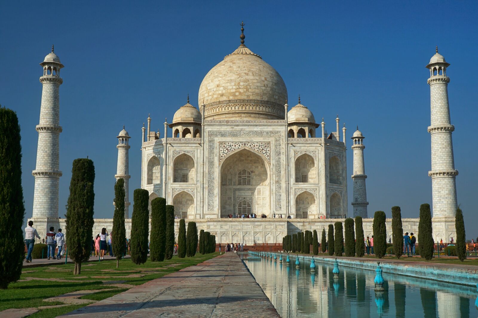 Sony a6000 + Sony E 18-55mm F3.5-5.6 OSS sample photo. Taj mahal, architecture, minaret photography