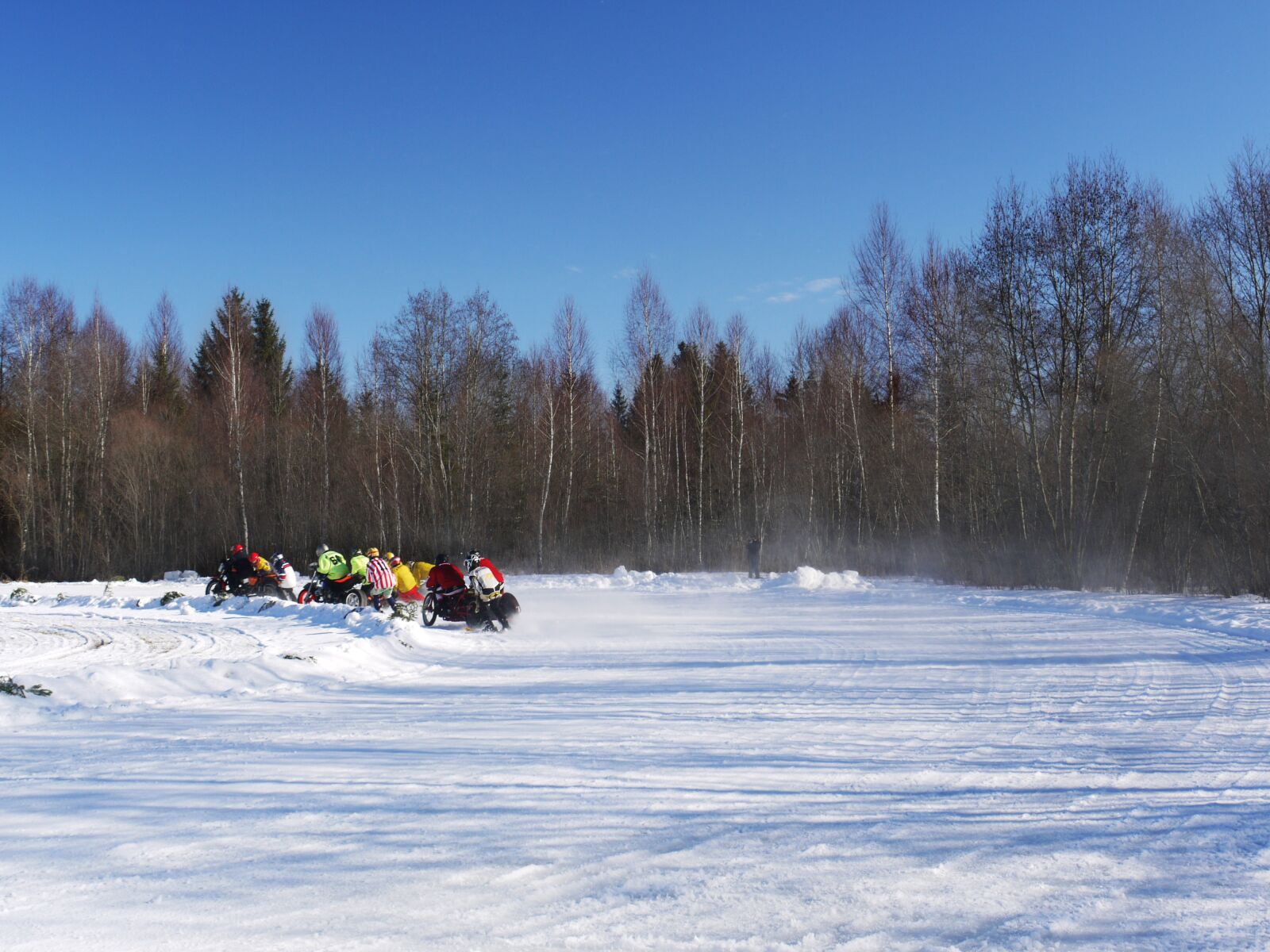 Panasonic Lumix DMC-G1 sample photo. Skijoring, fast, acrobatic photography