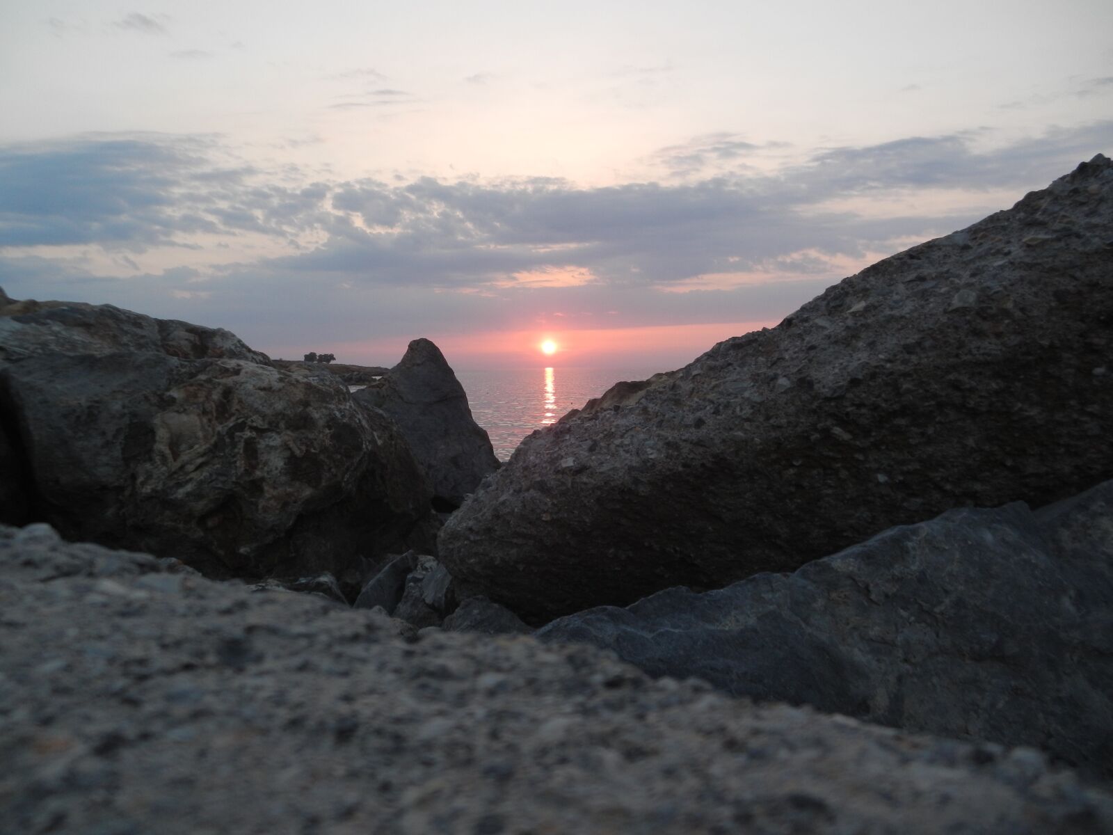 Nikon Coolpix S800c sample photo. Crete, sunset, rocks photography