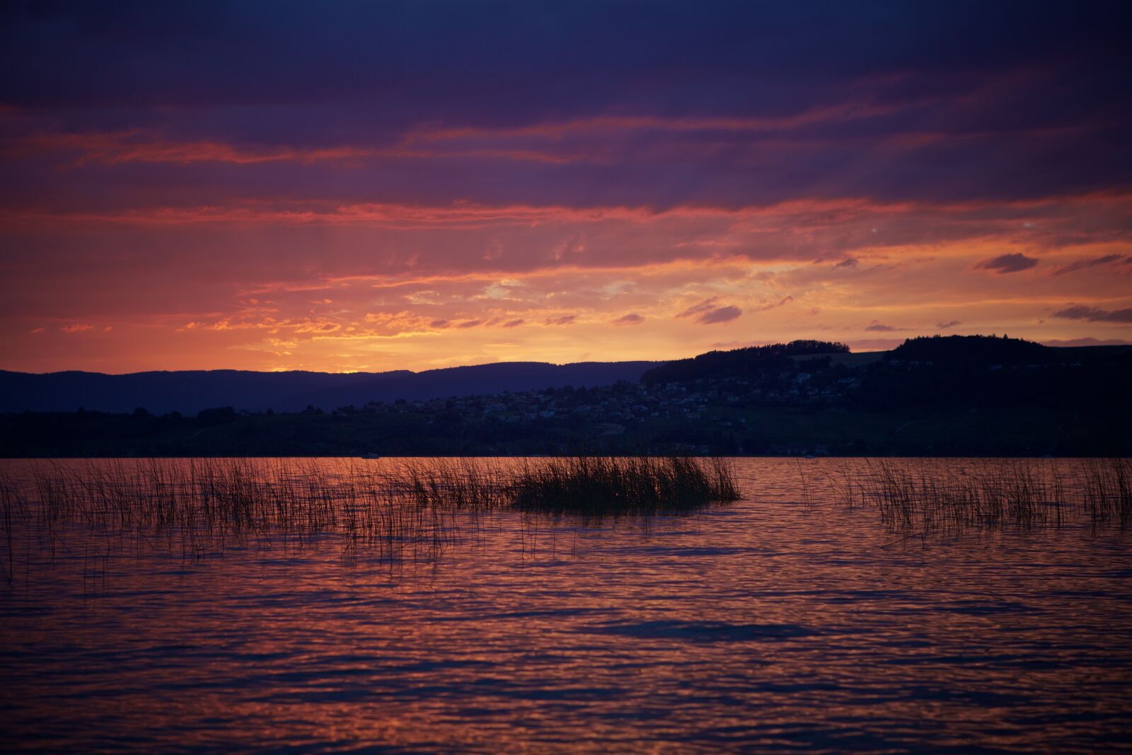 Canon EOS 5D Mark II sample photo. Sunset, lake, mountains photography