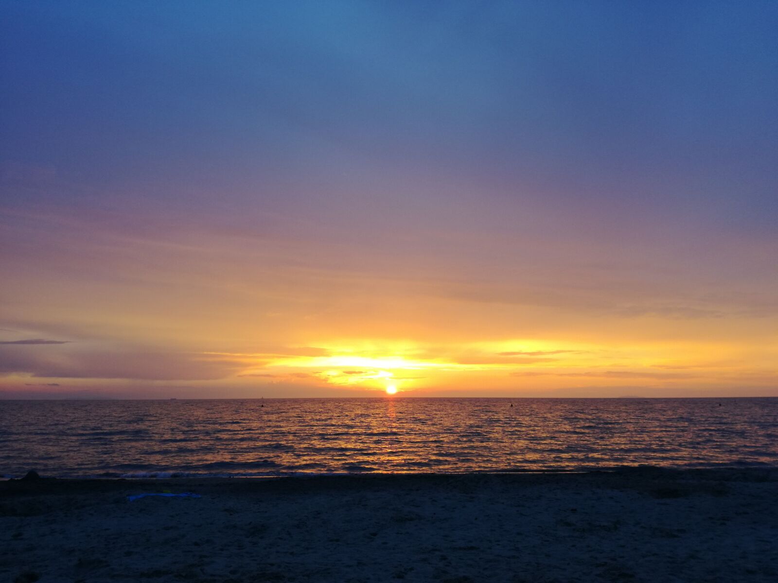 HUAWEI P9 LITE sample photo. Sunset, sea, sky photography