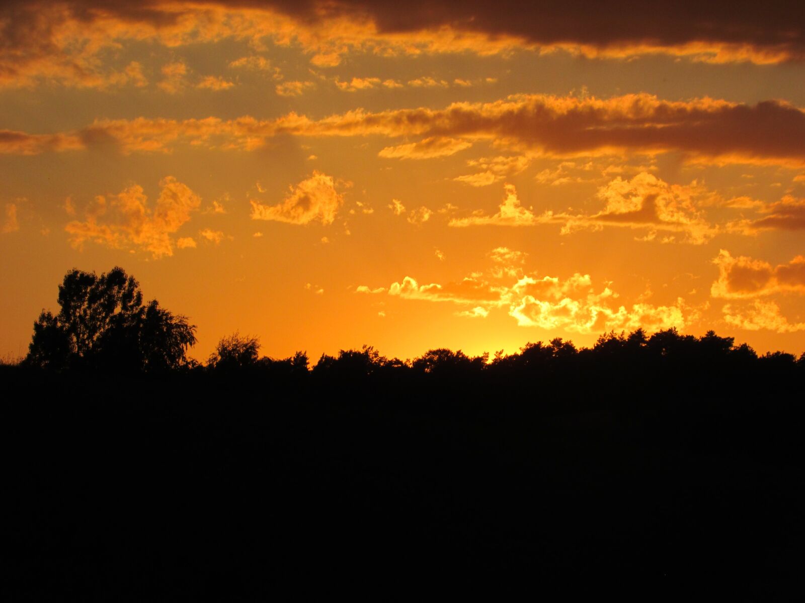 Canon PowerShot SX500 IS sample photo. Sunset, orange, glow photography