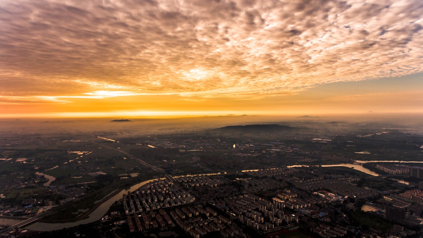 DJI FC330 sample photo. Sunrise, liuhe, aerial photography