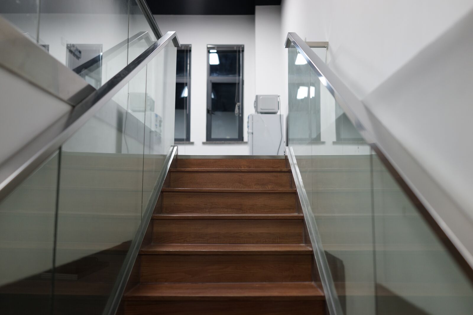 Sony Cyber-shot DSC-RX1R sample photo. Stairs, glass stairs, building photography