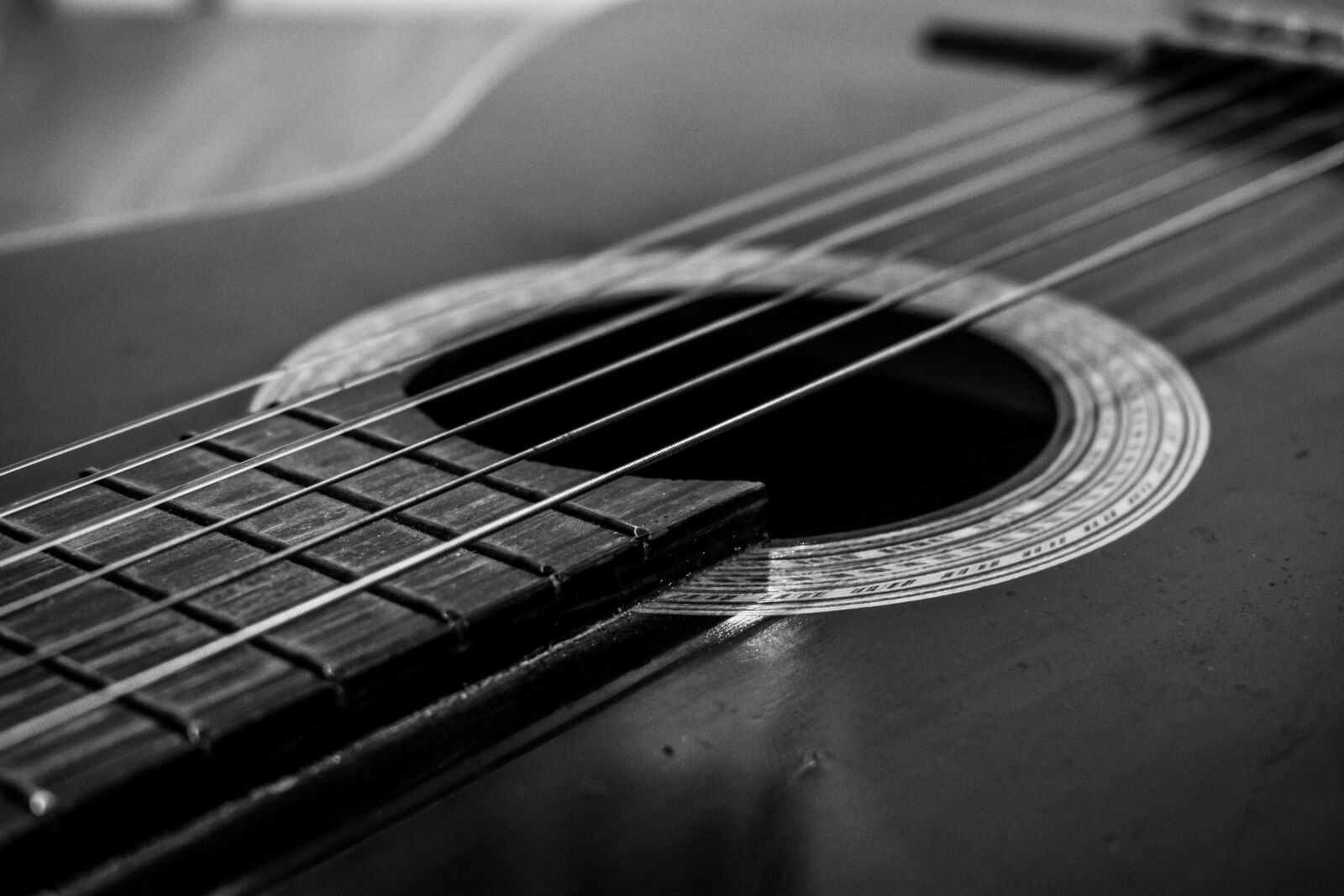 Nikon D3400 sample photo. Guitar, black and white photography