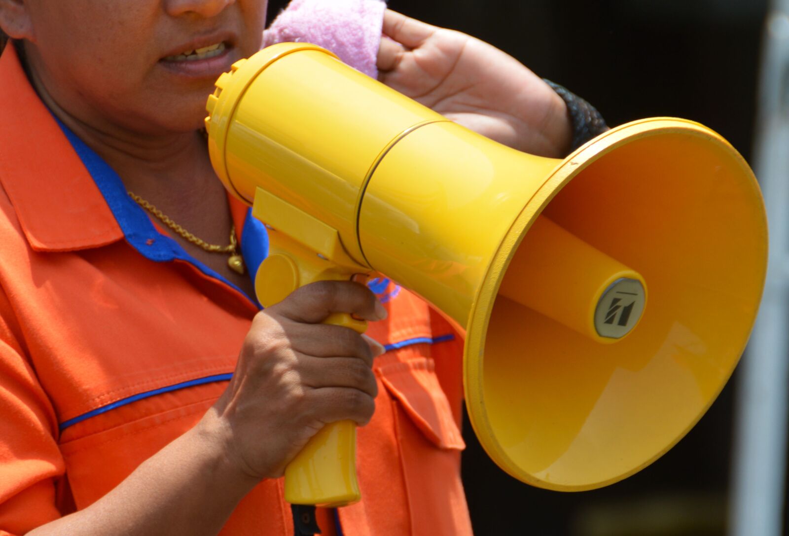 Nikon D5200 sample photo. Megaphone, loud hailer, loud-hailer photography