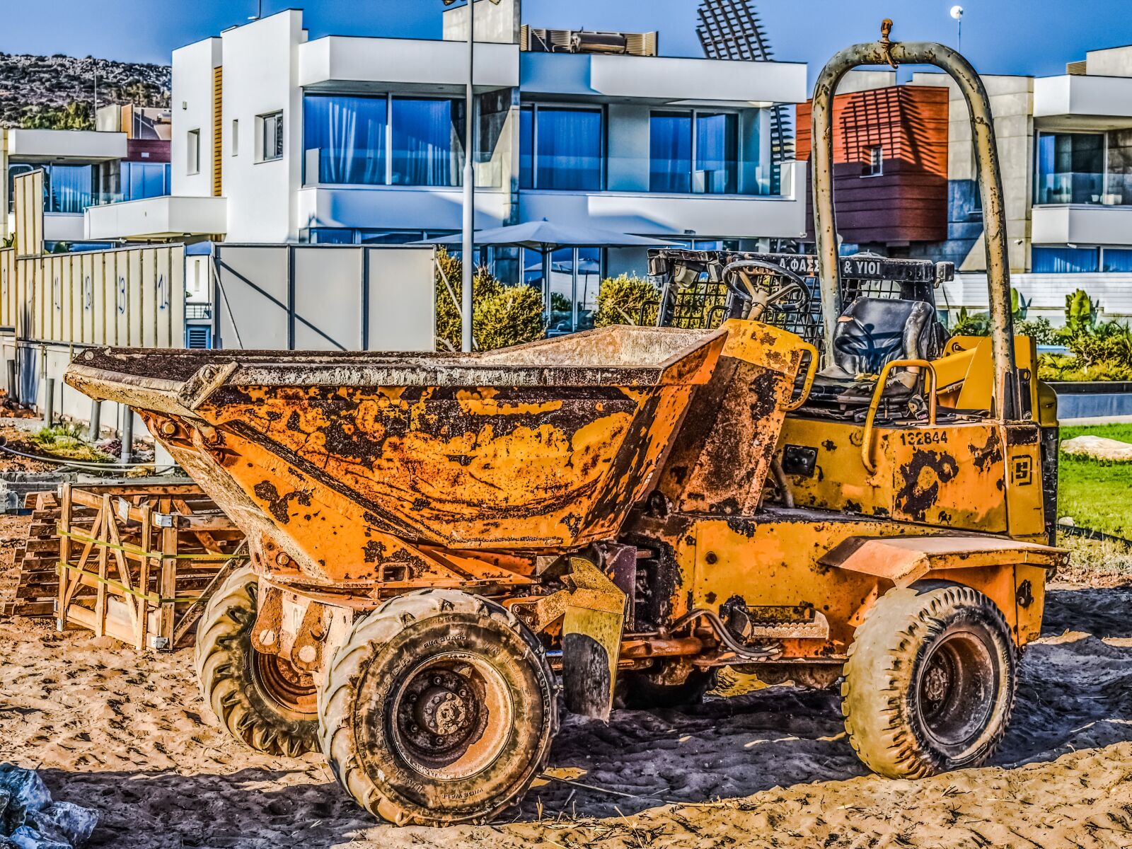 Nikon D3300 sample photo. Construction site, machinery, vehicle photography