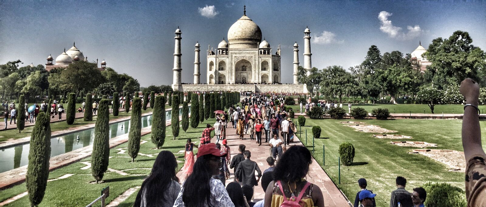 iPhone 6 back camera 4.15mm f/2.2 sample photo. Tajmahal, agra, monument photography