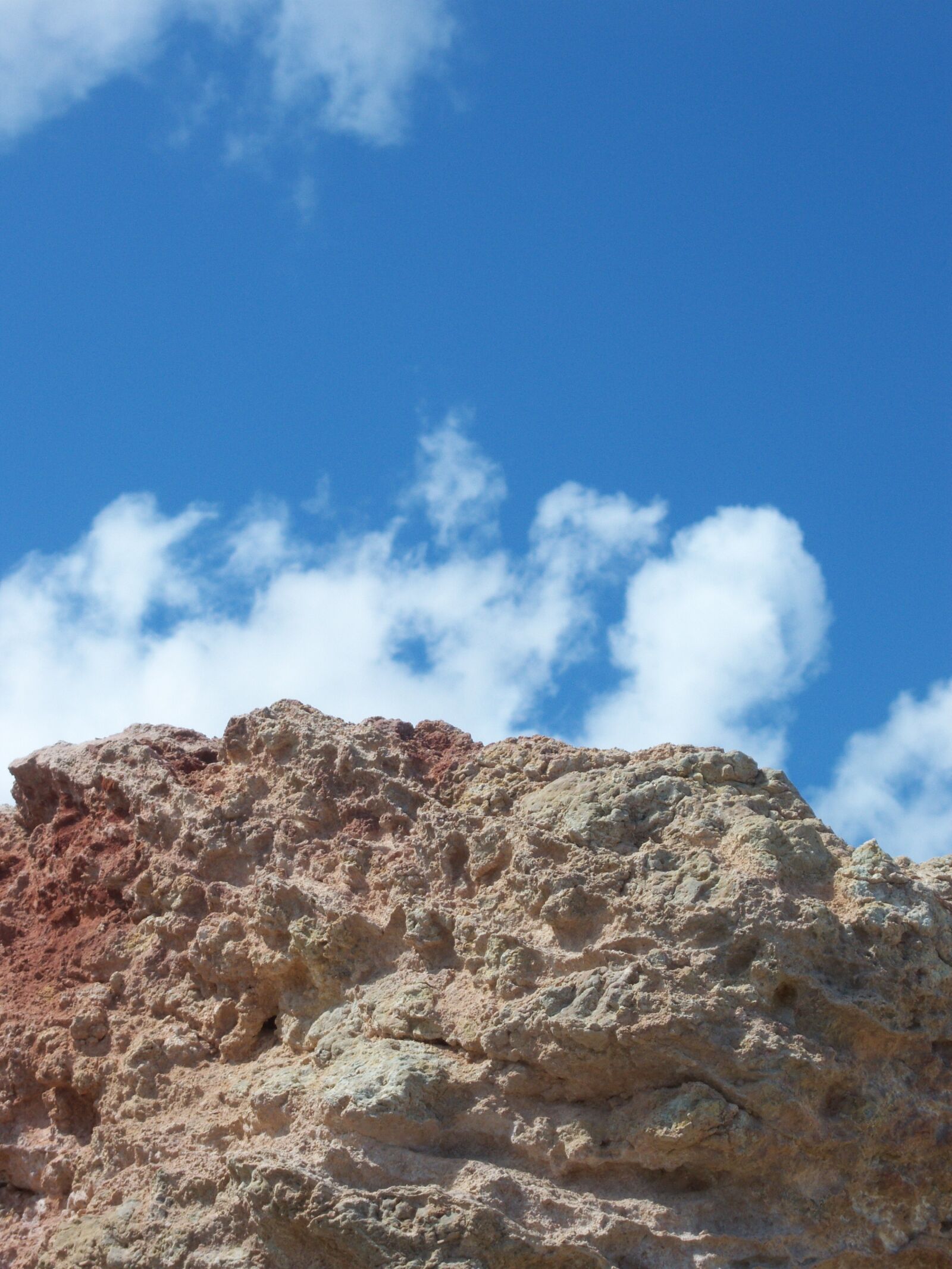 Kodak EASYSHARE V803 ZOOM DIGITAL CAMERA sample photo. Rock, clouds, blue photography