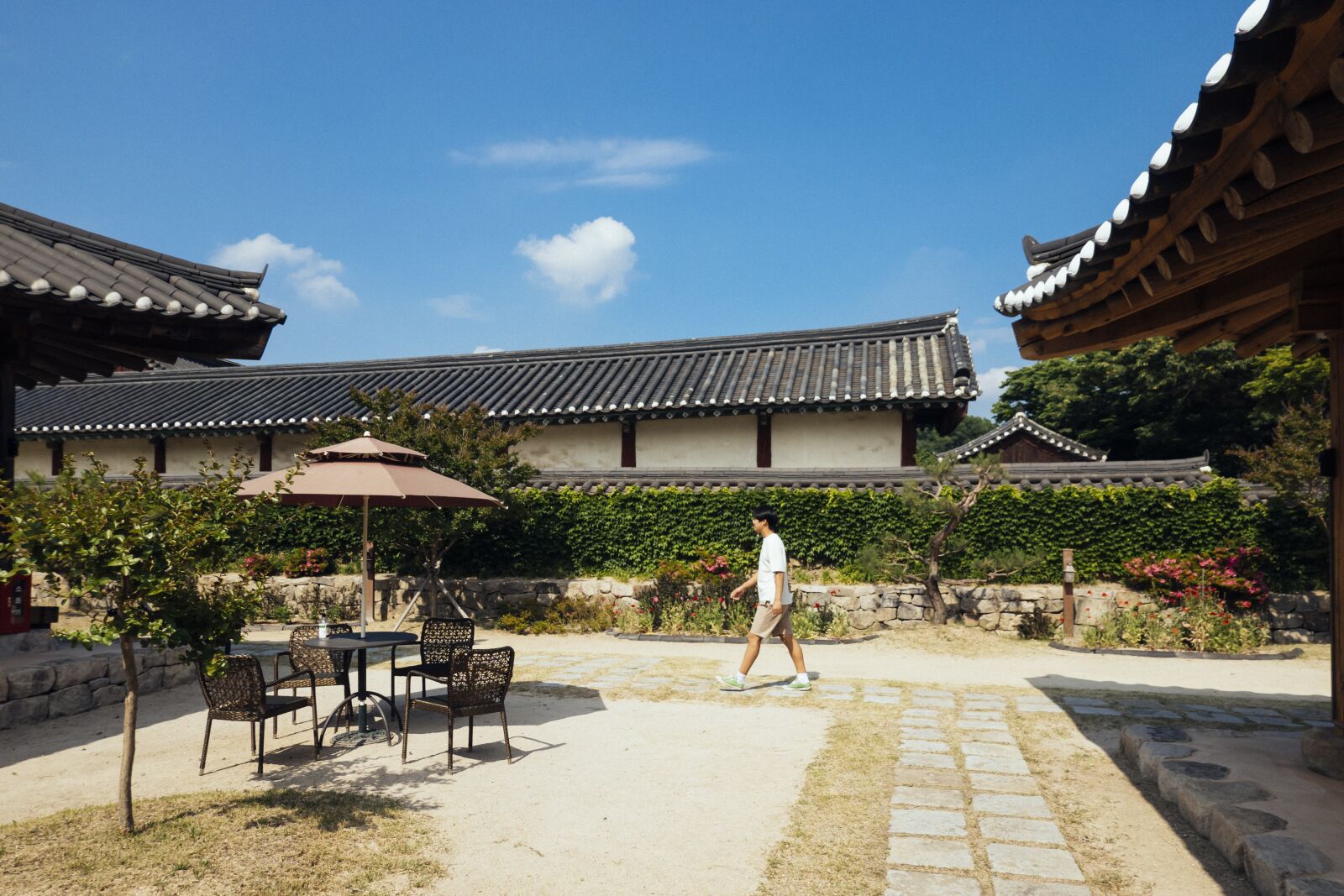 Sony DSC-RX100M7 sample photo. Hanok, sky, construction photography