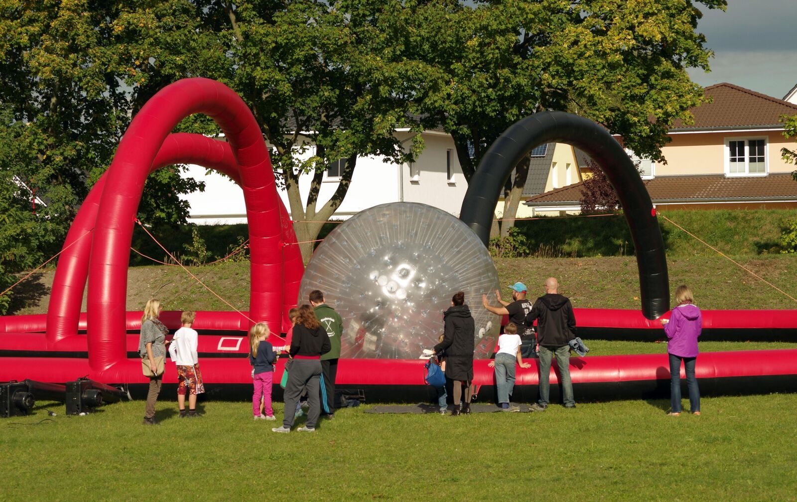 Pentax K-500 sample photo. Zorbing, zorbingball, zorbingkugel photography