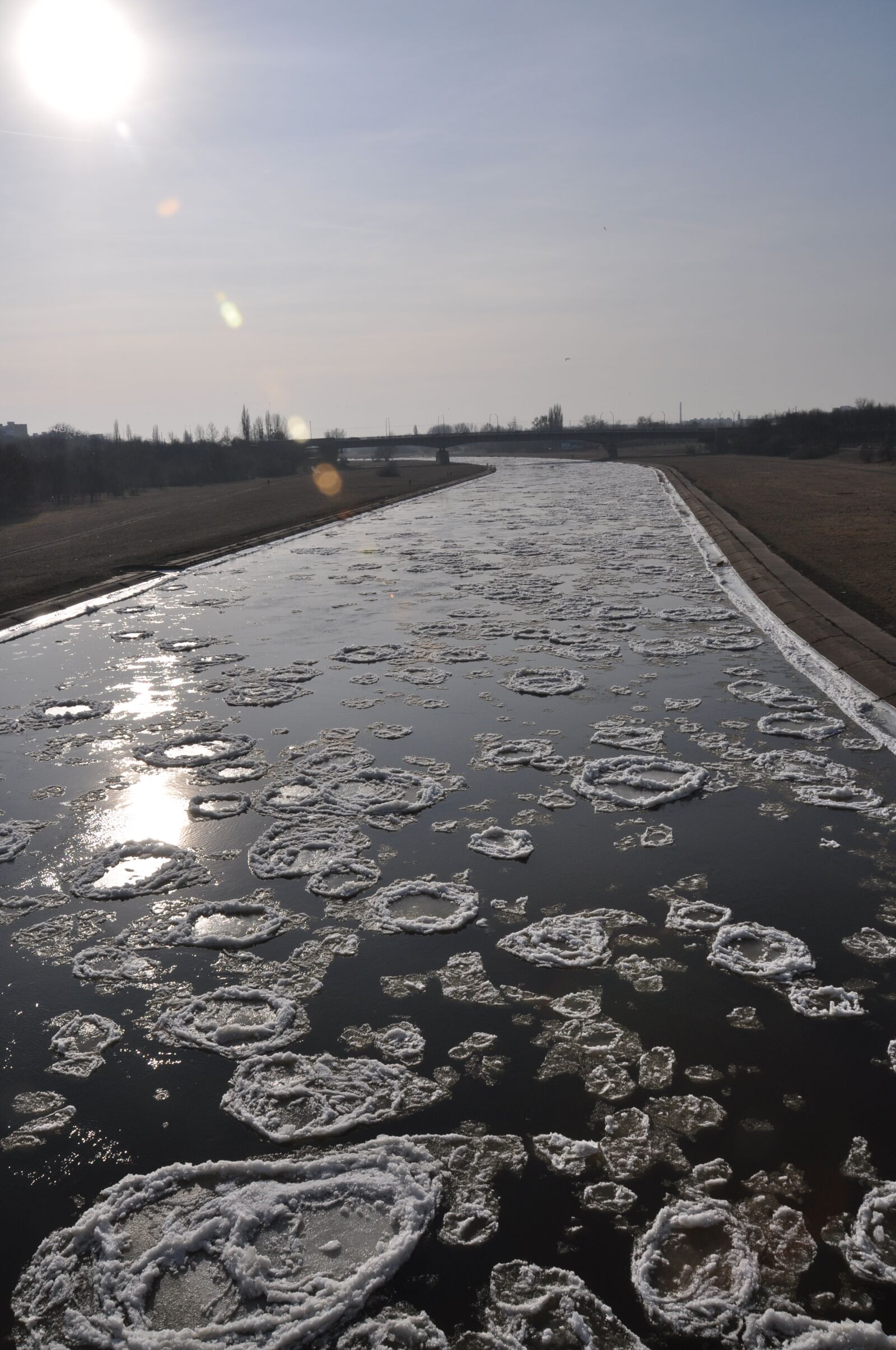 Nikon D90 sample photo. Winter, river, floe photography