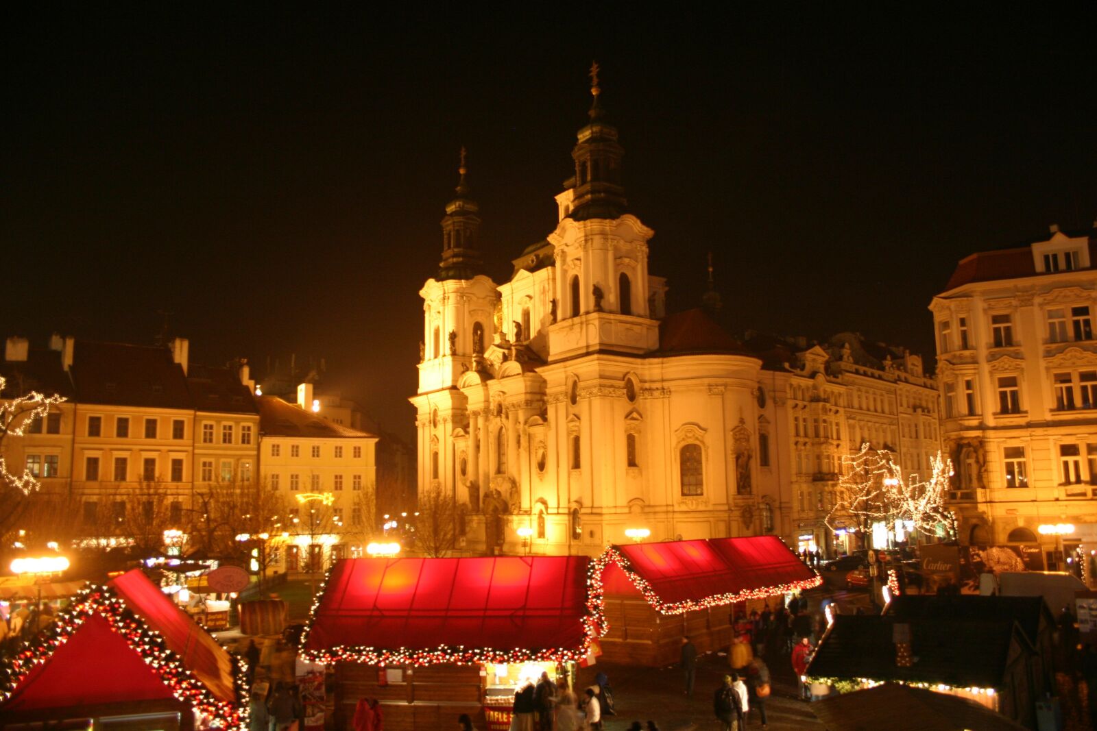 Canon EOS 300D (EOS Digital Rebel / EOS Kiss Digital) sample photo. Prague, market, evening light photography