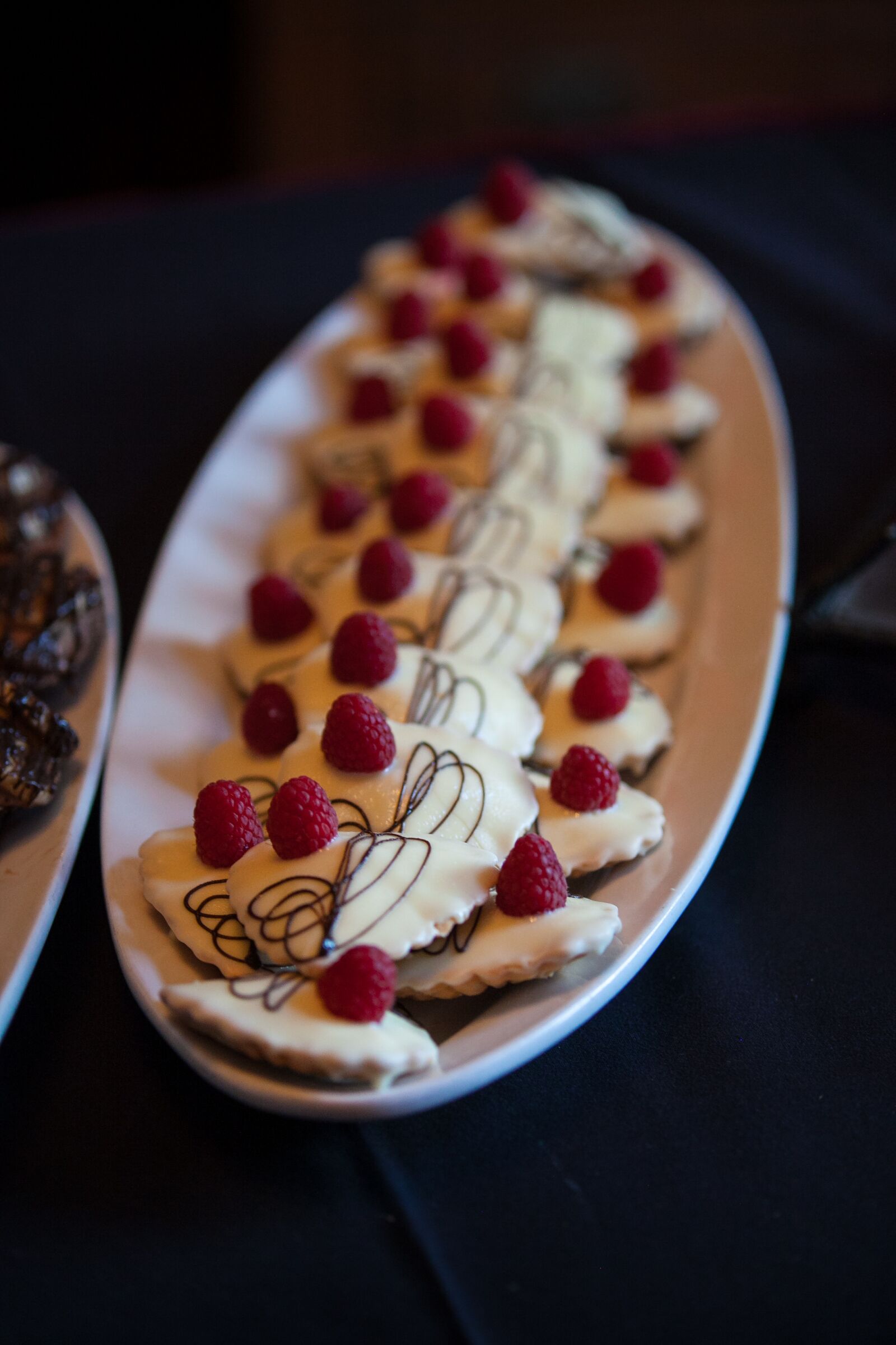 Canon EOS 5D Mark II sample photo. Dessert, raspberry, chocolate photography