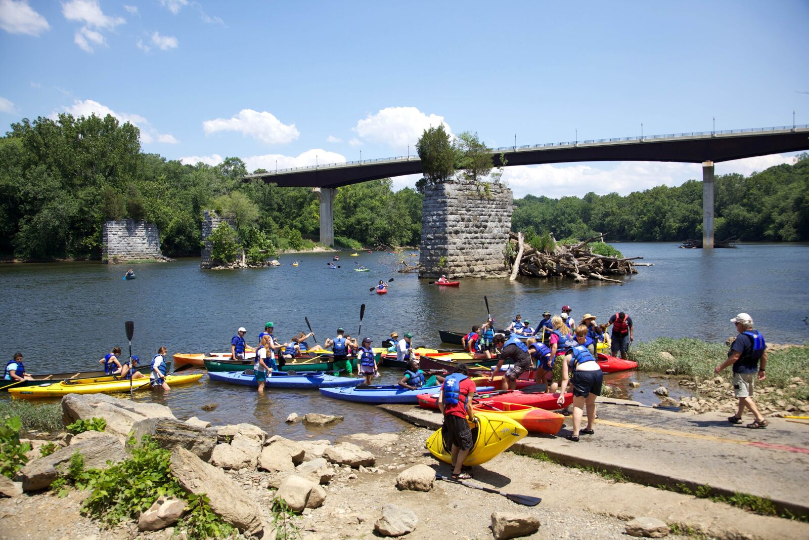Canon EOS 5D Mark II sample photo. Group, kayak, trip photography